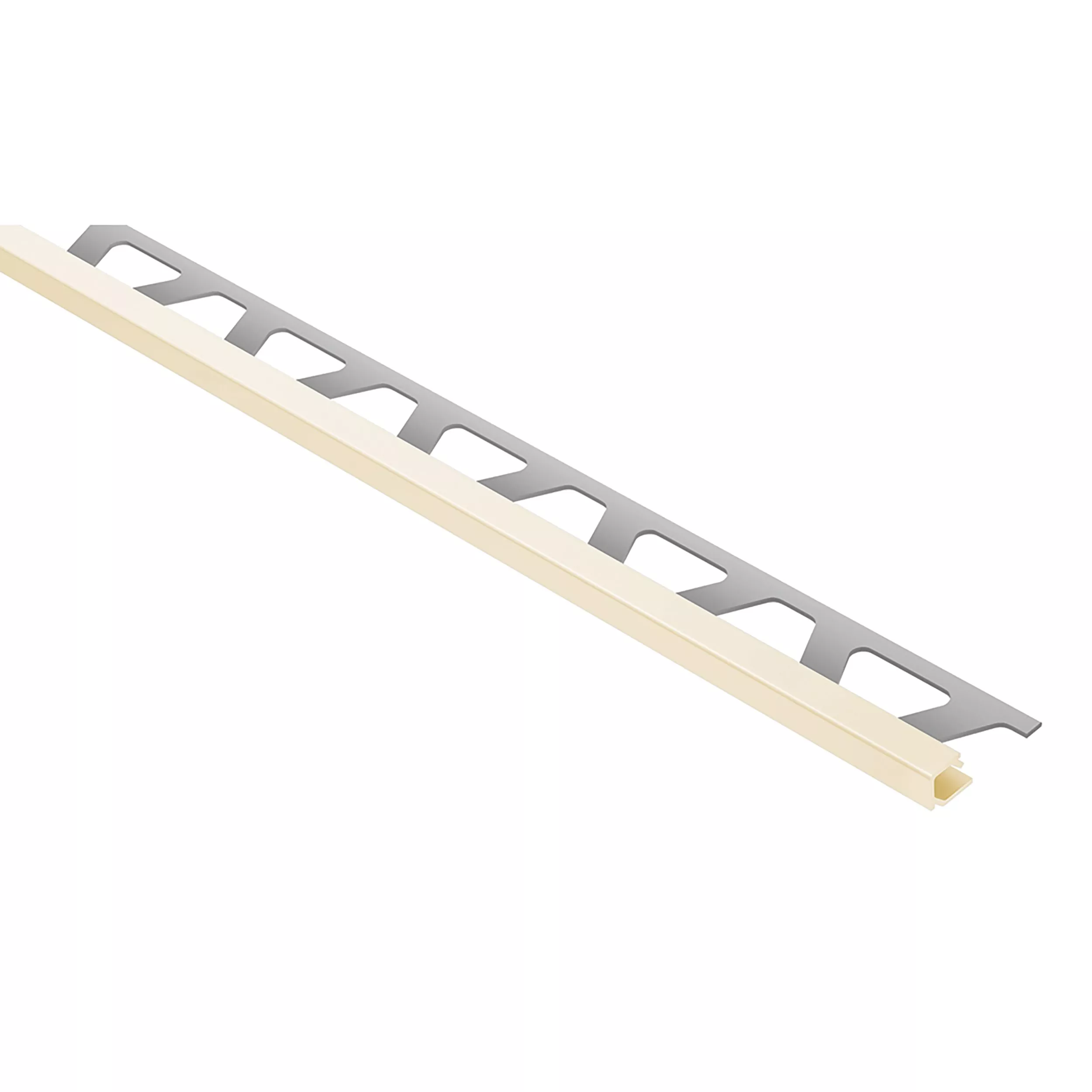 Schluter Quadec Square Edge Trim 5/16 in. Aluminum Sand Pebble
