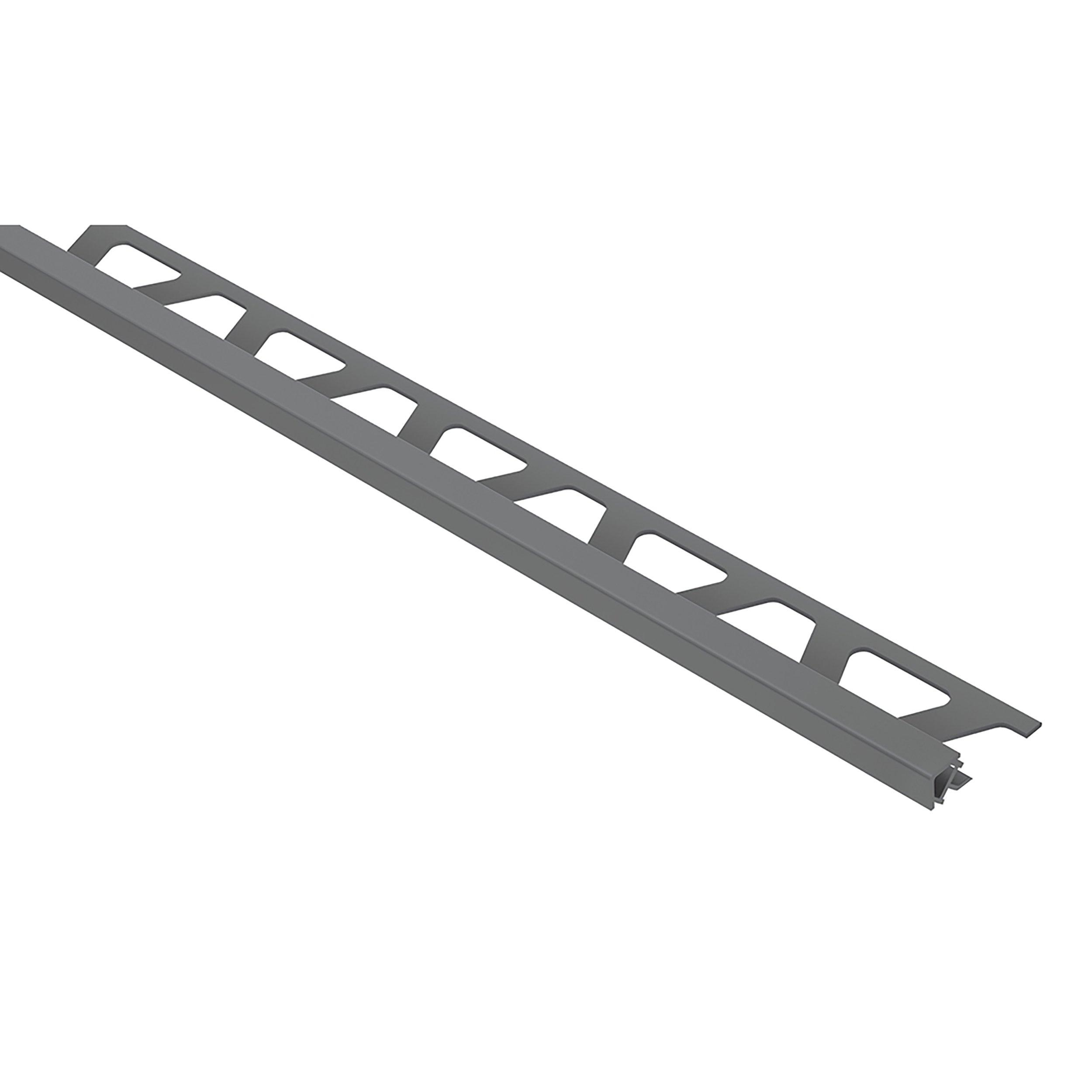 Schluter Quadec Square Edge Trim 5/16 in. PVC Grey
