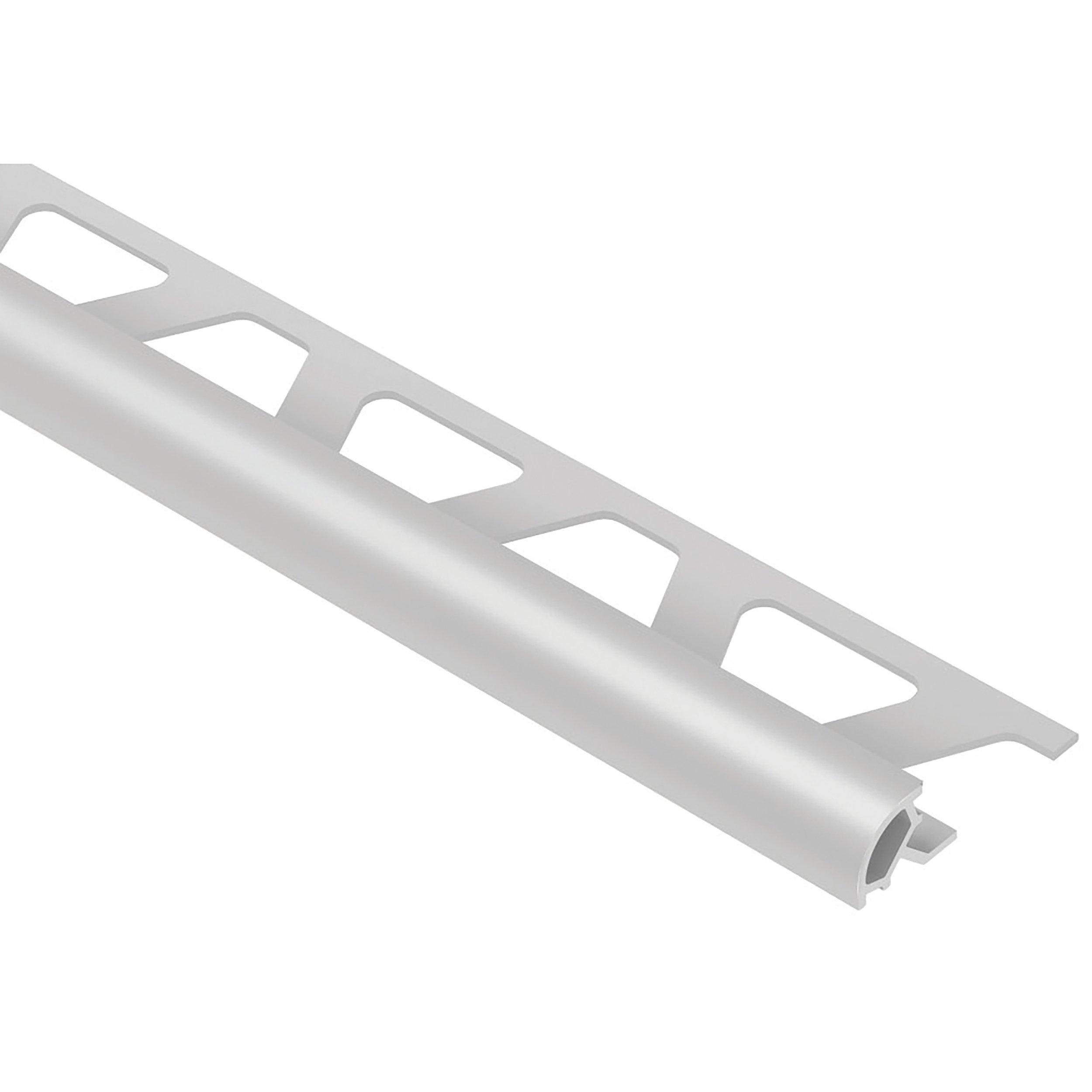 Schluter Rondec Bullnose Trim 1/2 in. PVC Classic Gray