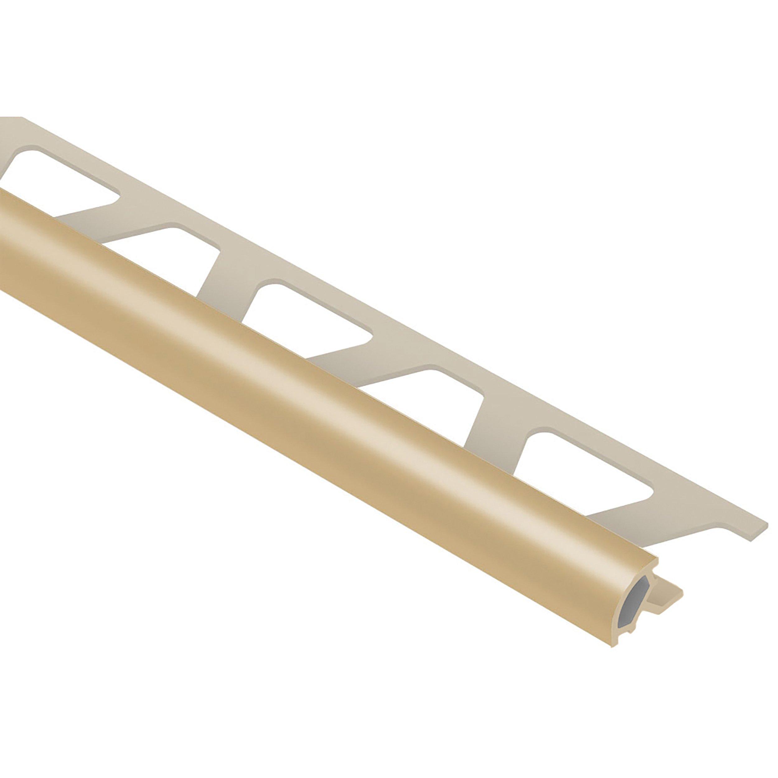 Schluter Rondec Bullnose Trim 1/2 in. PVC Light Beige