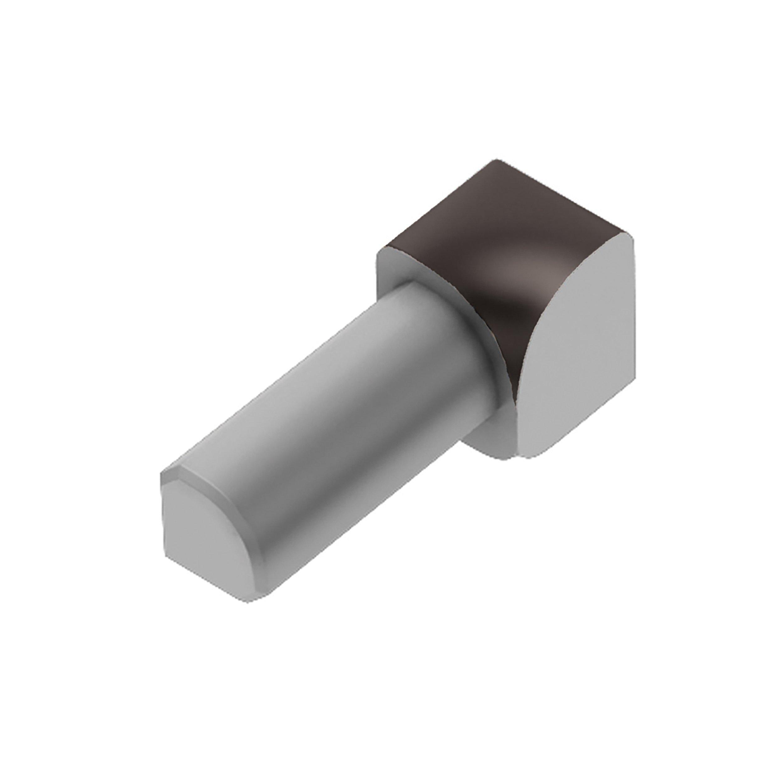 Schluter Rondec In Corner 3/8in. Aluminum Black Brown