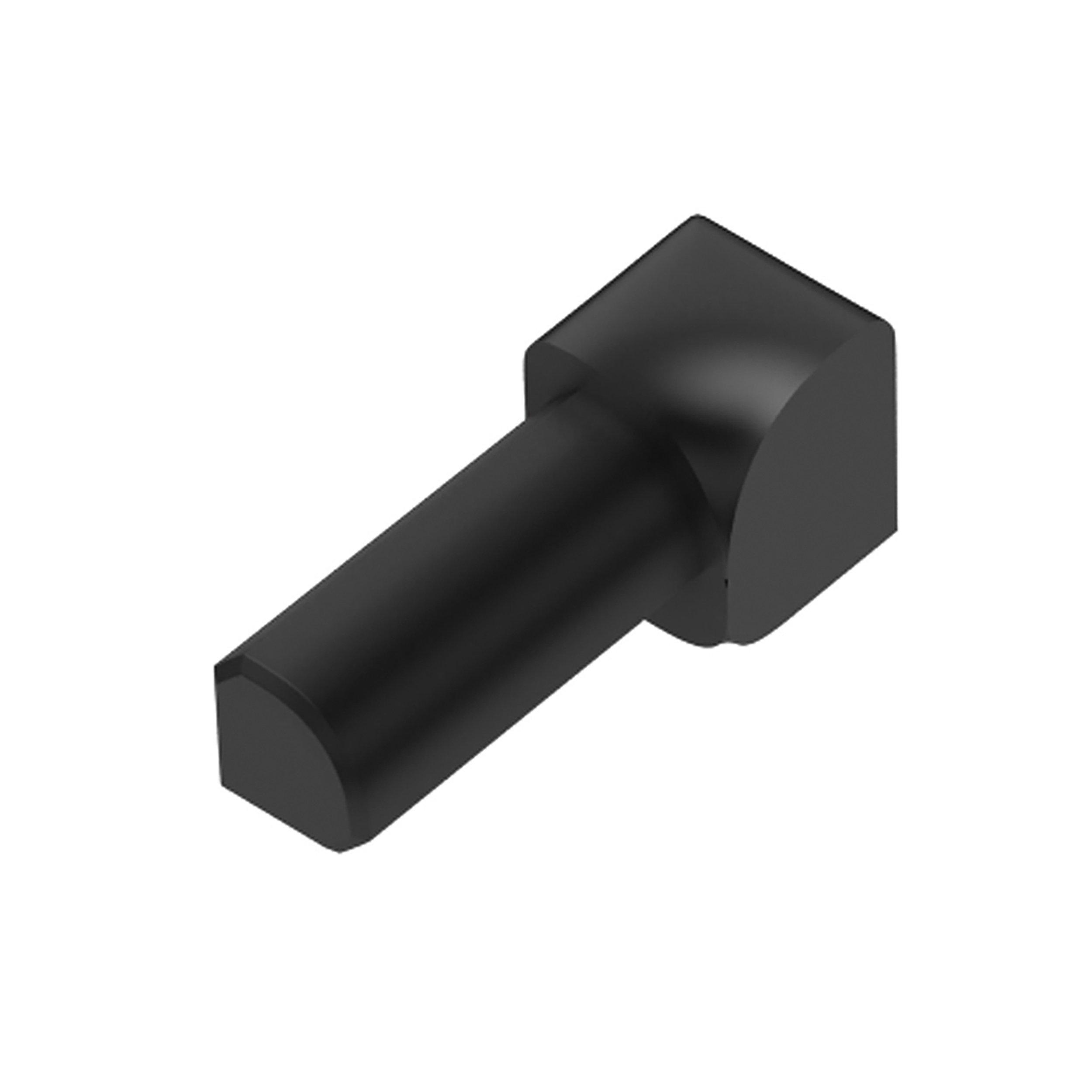 Schluter Rondec In Corner 7/16 in. PVC Black