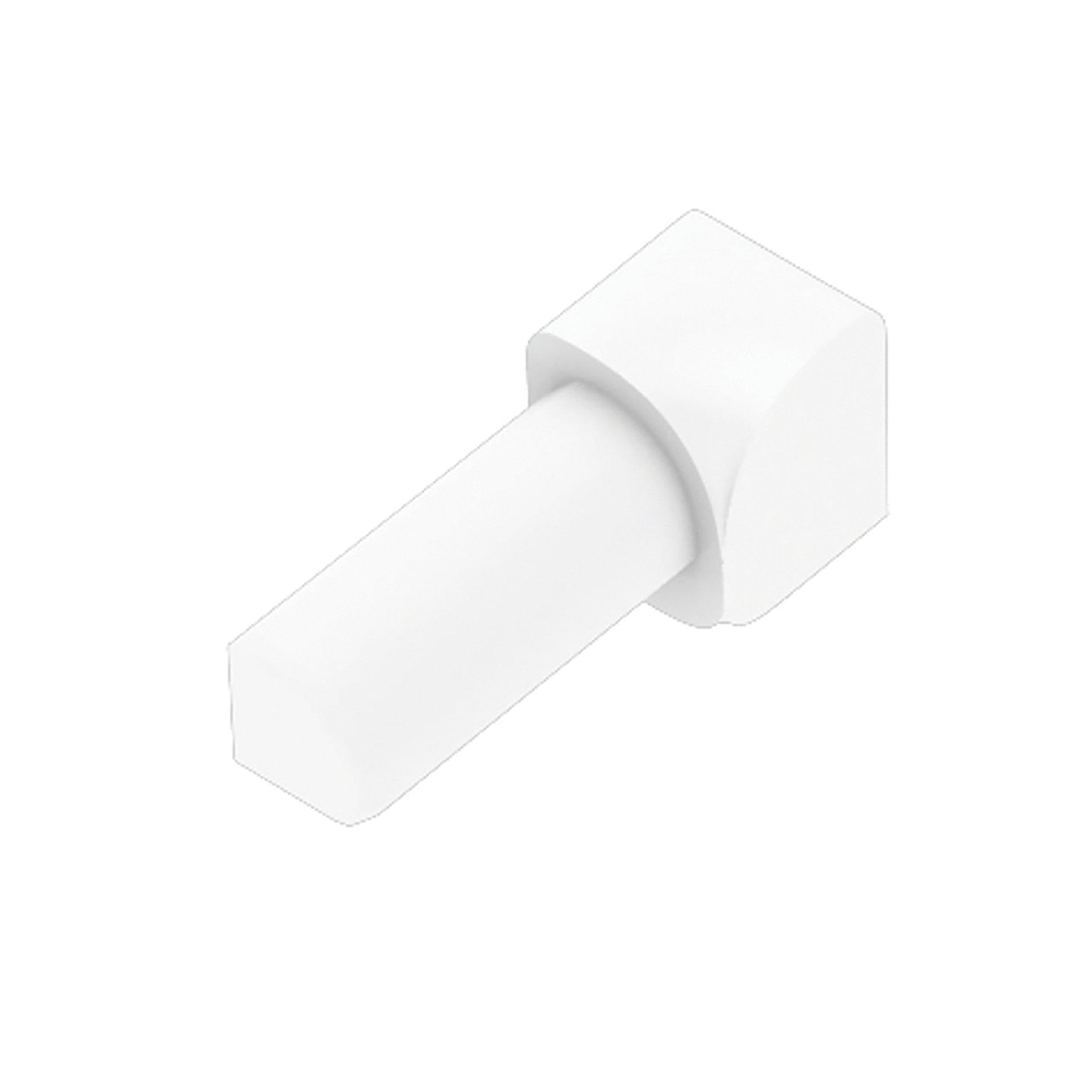 Schluter Rondec In Corner 7/16 in. PVC Bright White