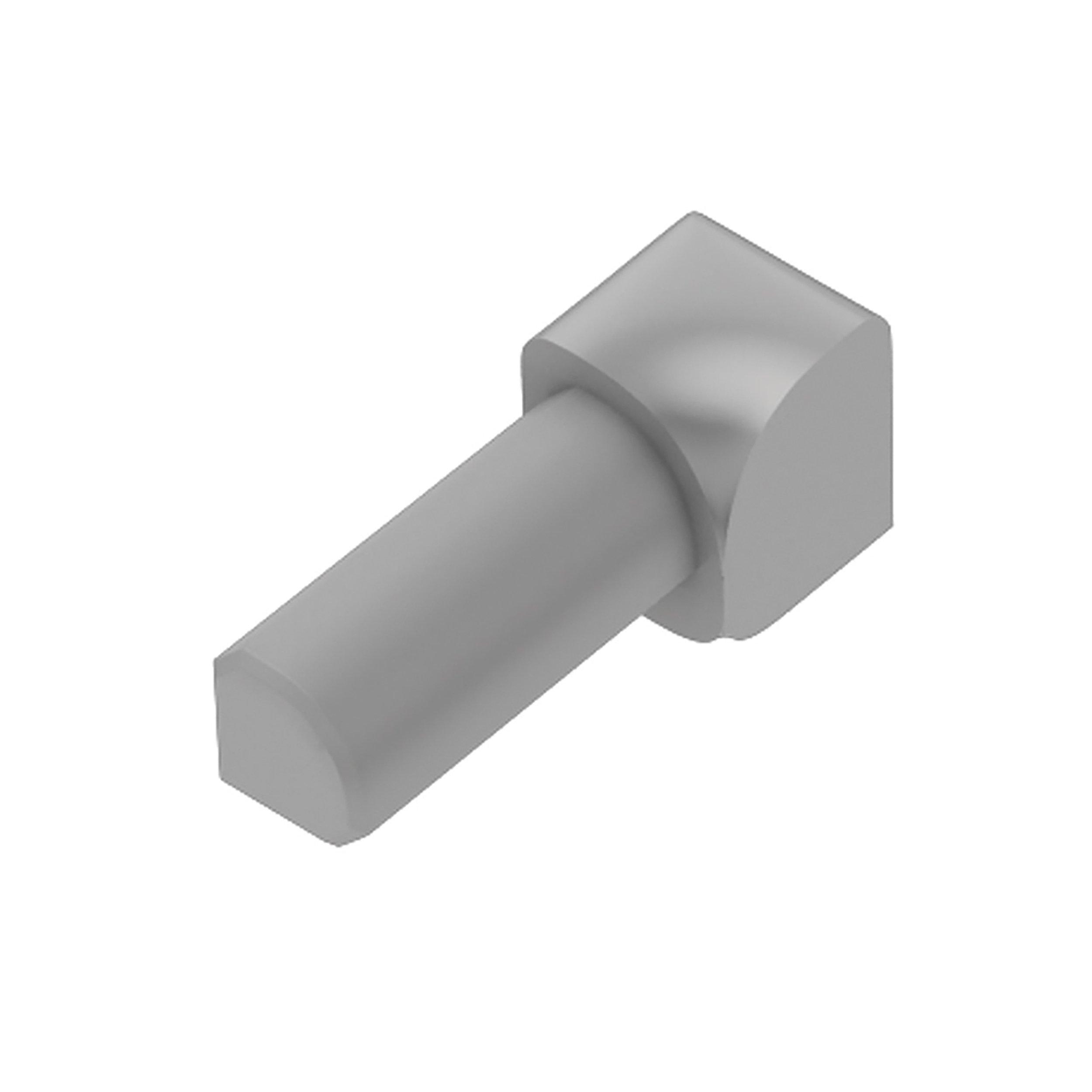 Schluter Rondec In Corner 7/16 in. PVC Classic Grey