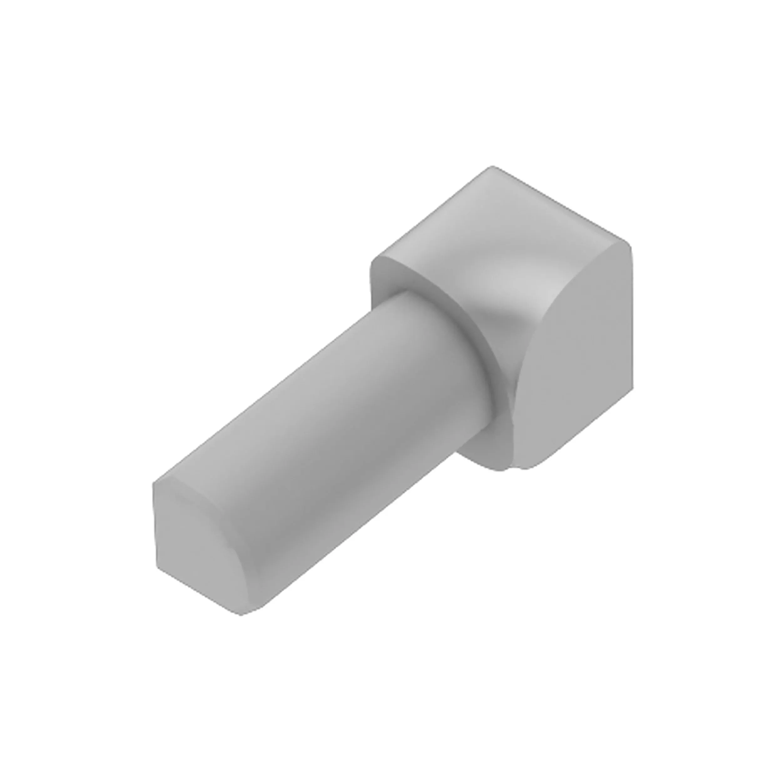 Schluter Rondec In Corner 7/16 in. PVC Light Grey