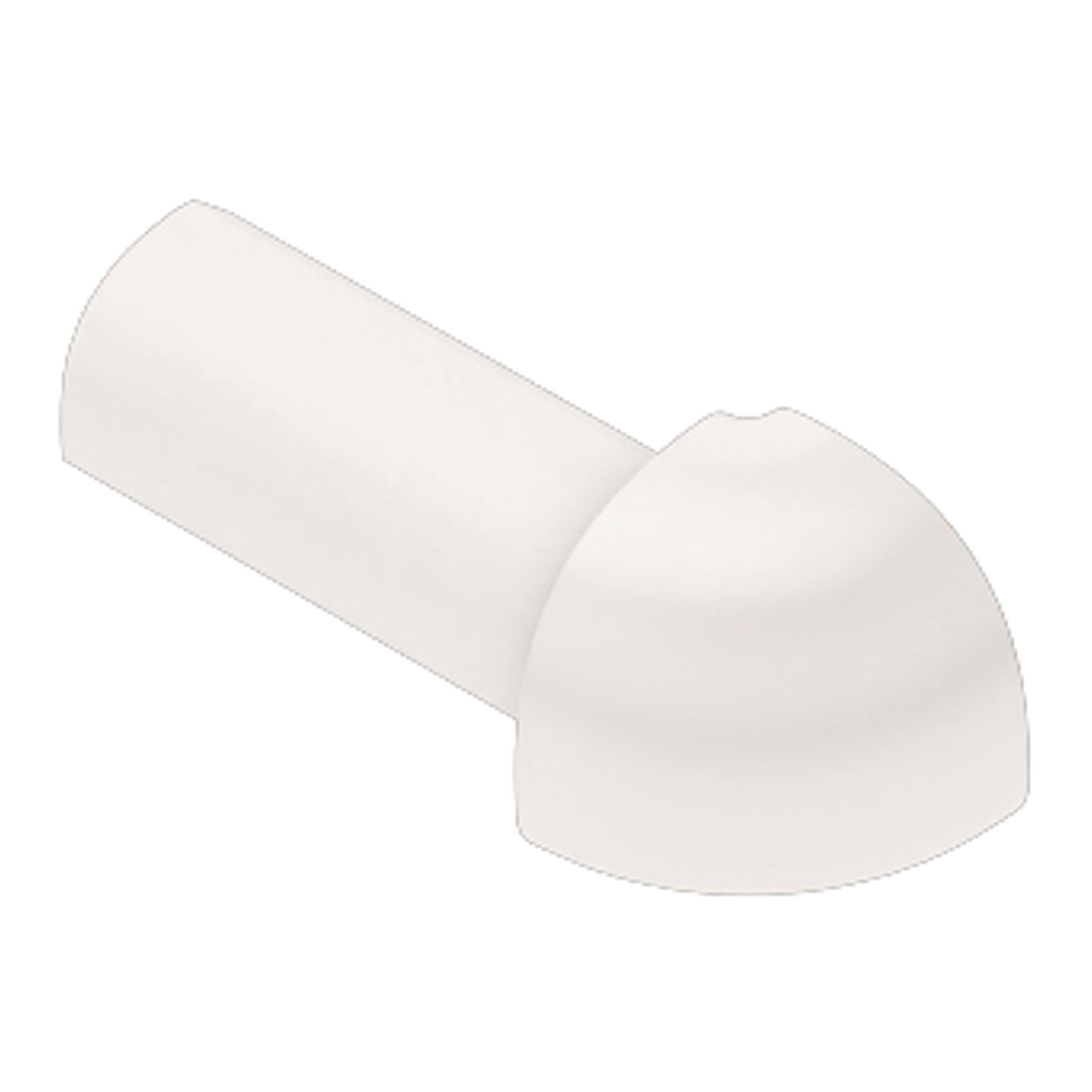 Schluter Rondec Out Corner 1/2 in. PVC White