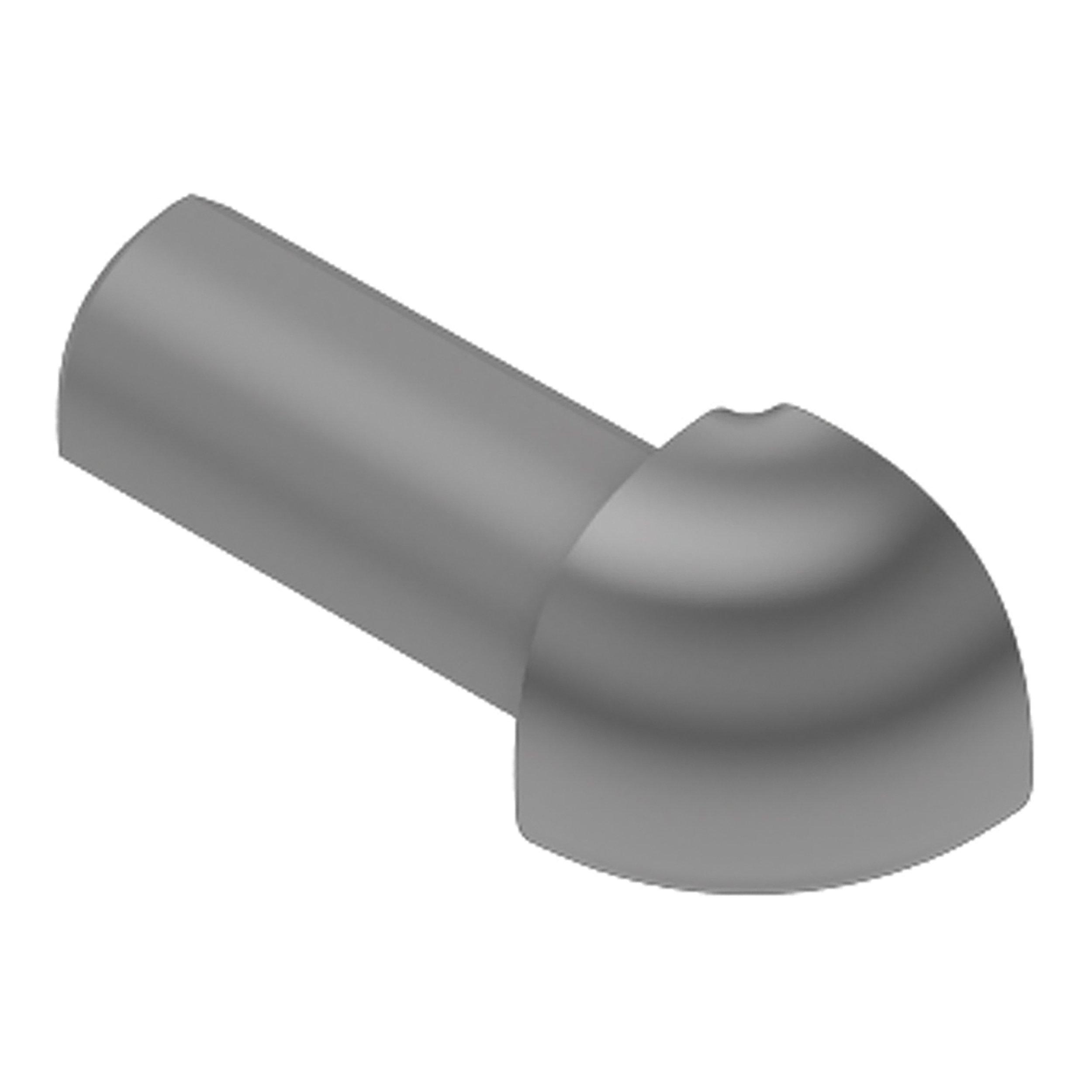 Schluter Rondec Out Corner 7/16 in. PVC Grey