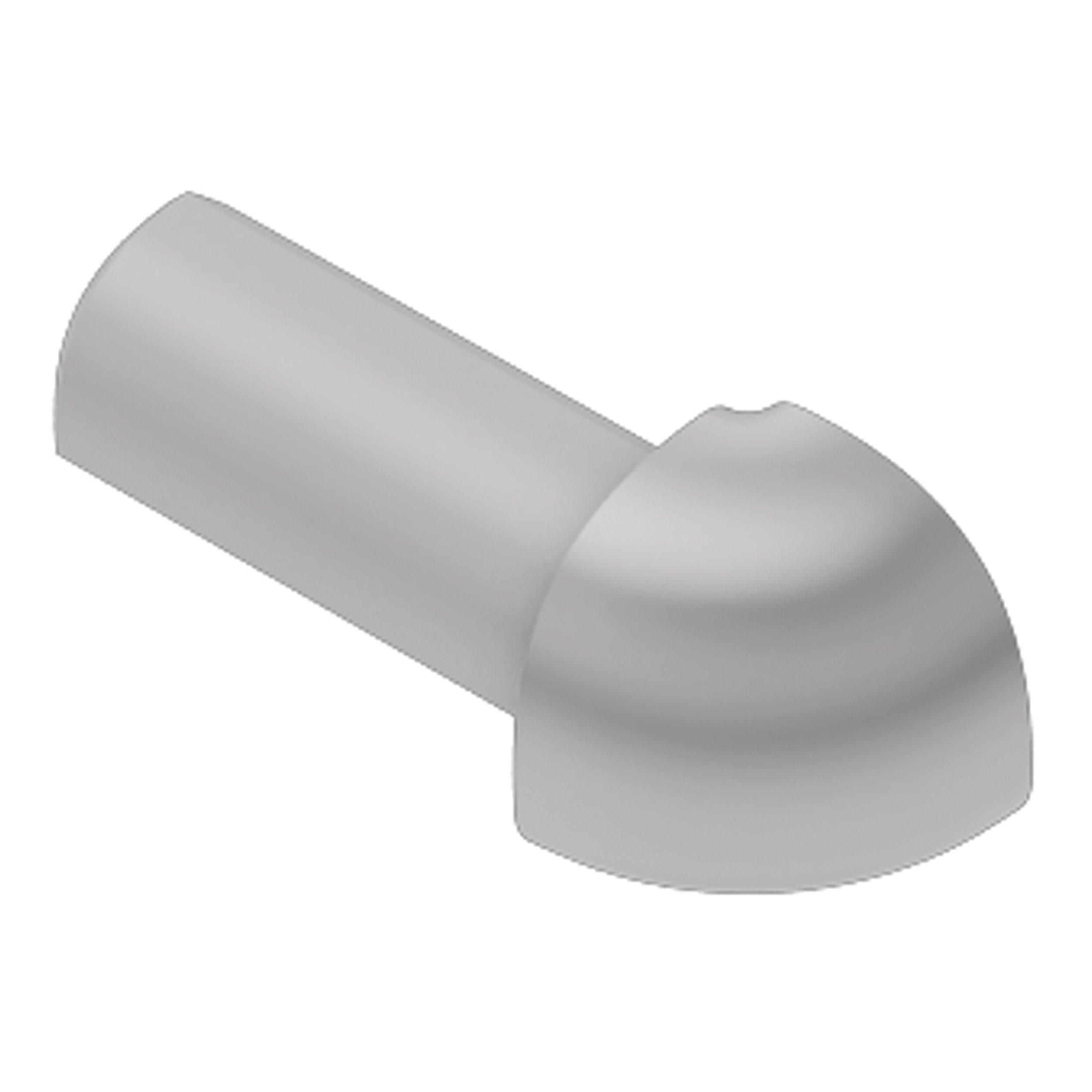 Schluter Rondec Out Corner 7/16 in. PVC Light Grey