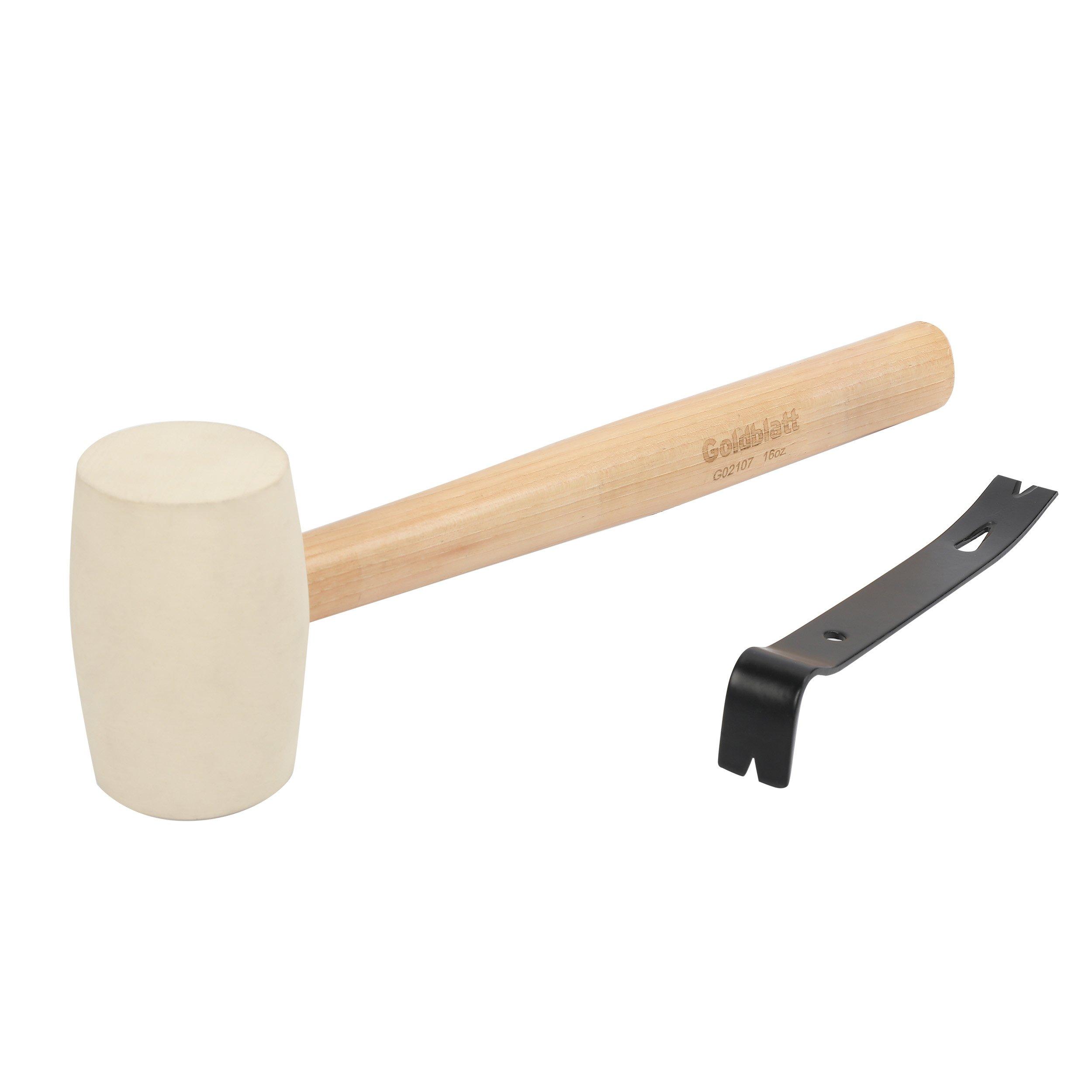 WUTA 20x12cm High Quality PVC White Cutting Board Rubber Mallet