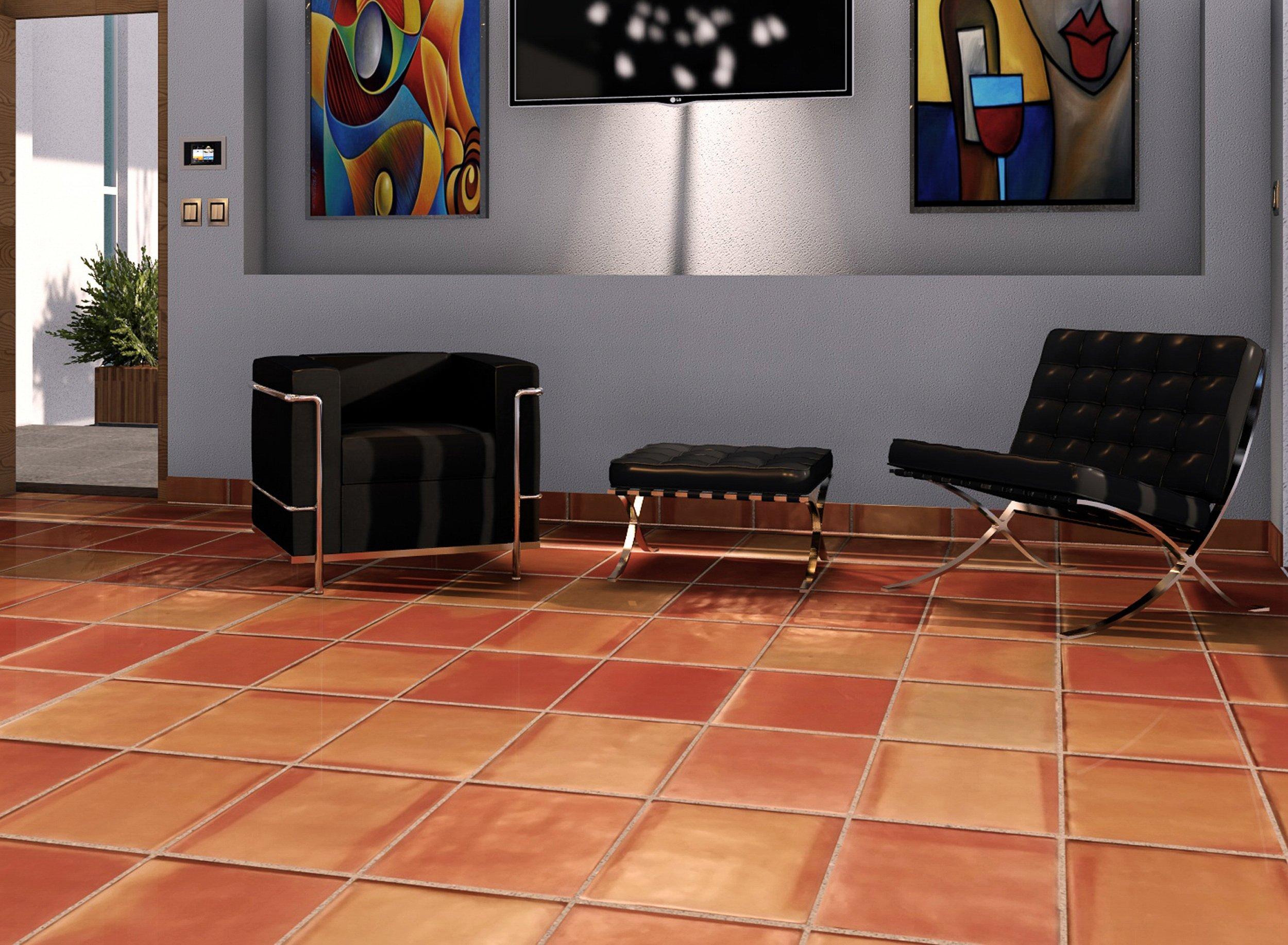 12x12 Saltillo Tile, Handmade Saltillo Flooring