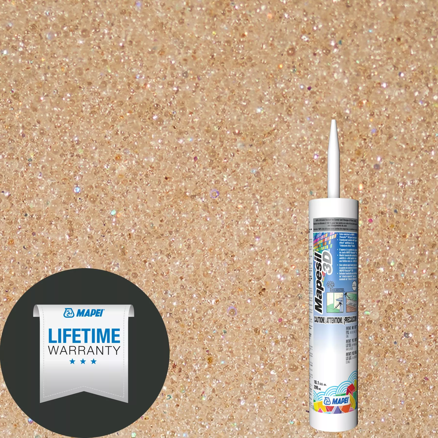Mapei 207 Champagne Bubbles Mapesil 3D Silicone Caulk Floor and Decor