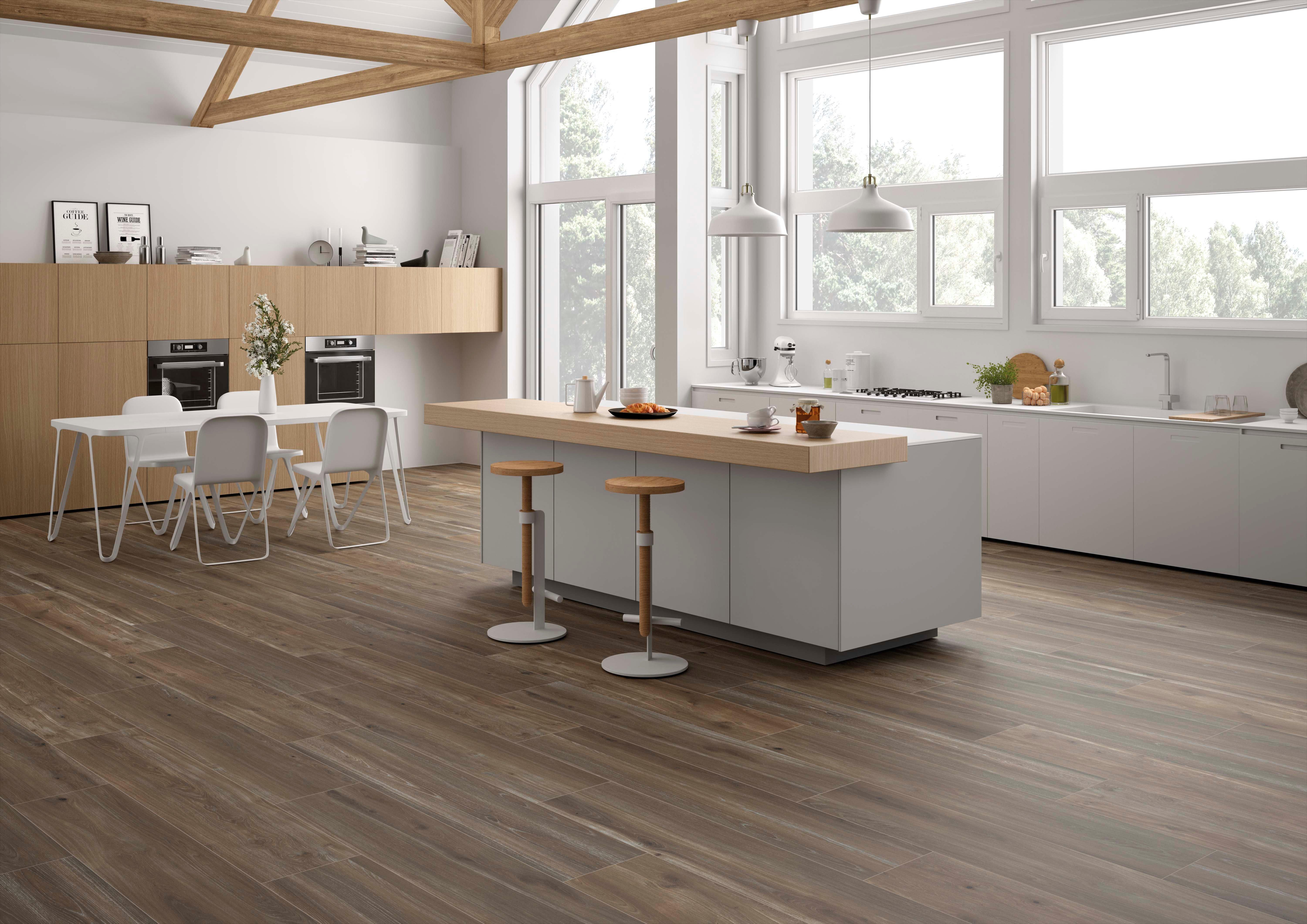 Floor & Decor | Woodville Natural Wood Plank Porcelain Tile, 12 x 59, Beige, 10 mm Thick