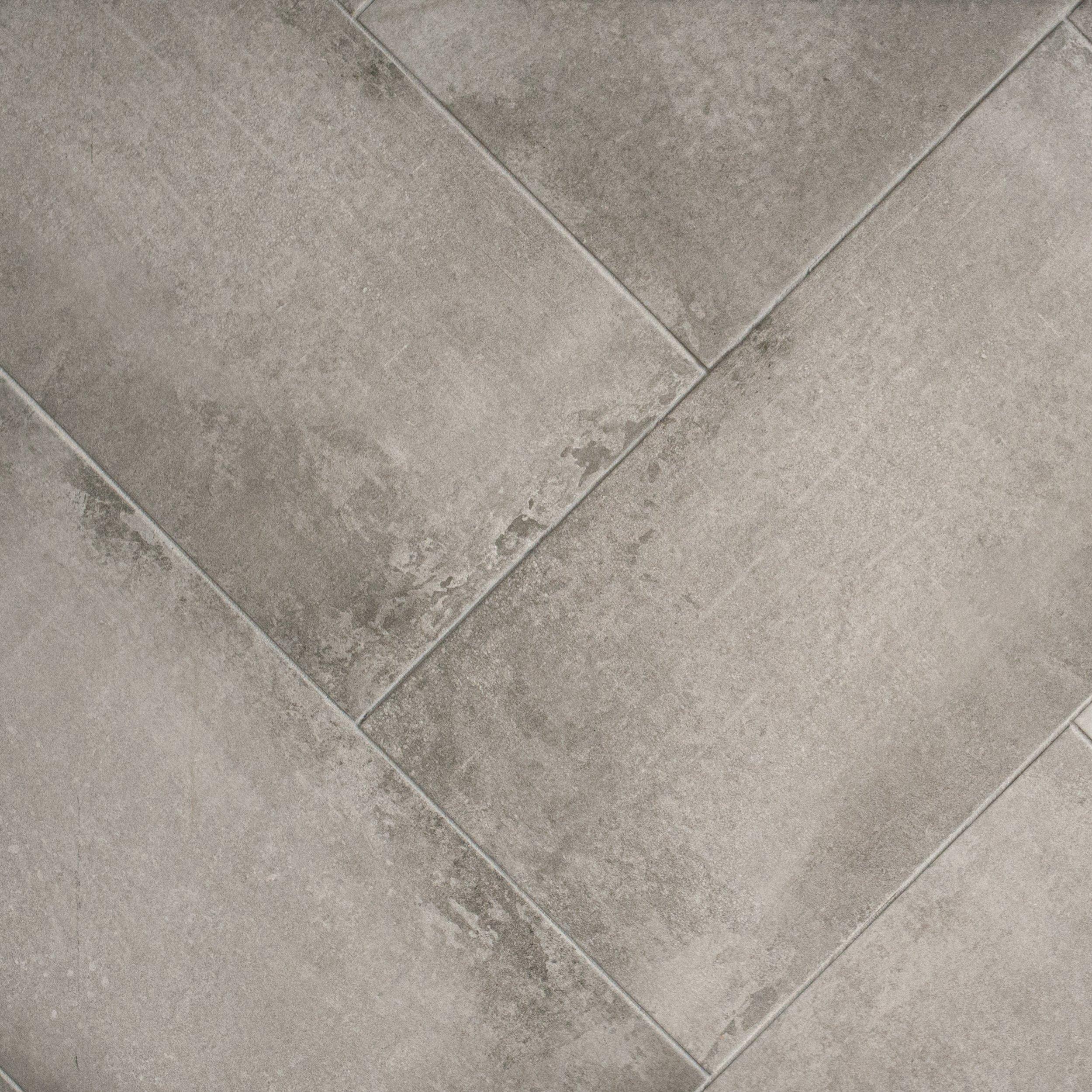 District Gray Matte Porcelain Tile
