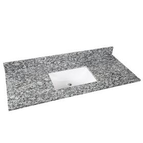 Kendall Gray Granite 61 In Vanity Top Includes Backsplash 61in 100584200 Floor And Decor Kendall Gray Granite 61 In Vanity Top, 18 Granite Vanity Top