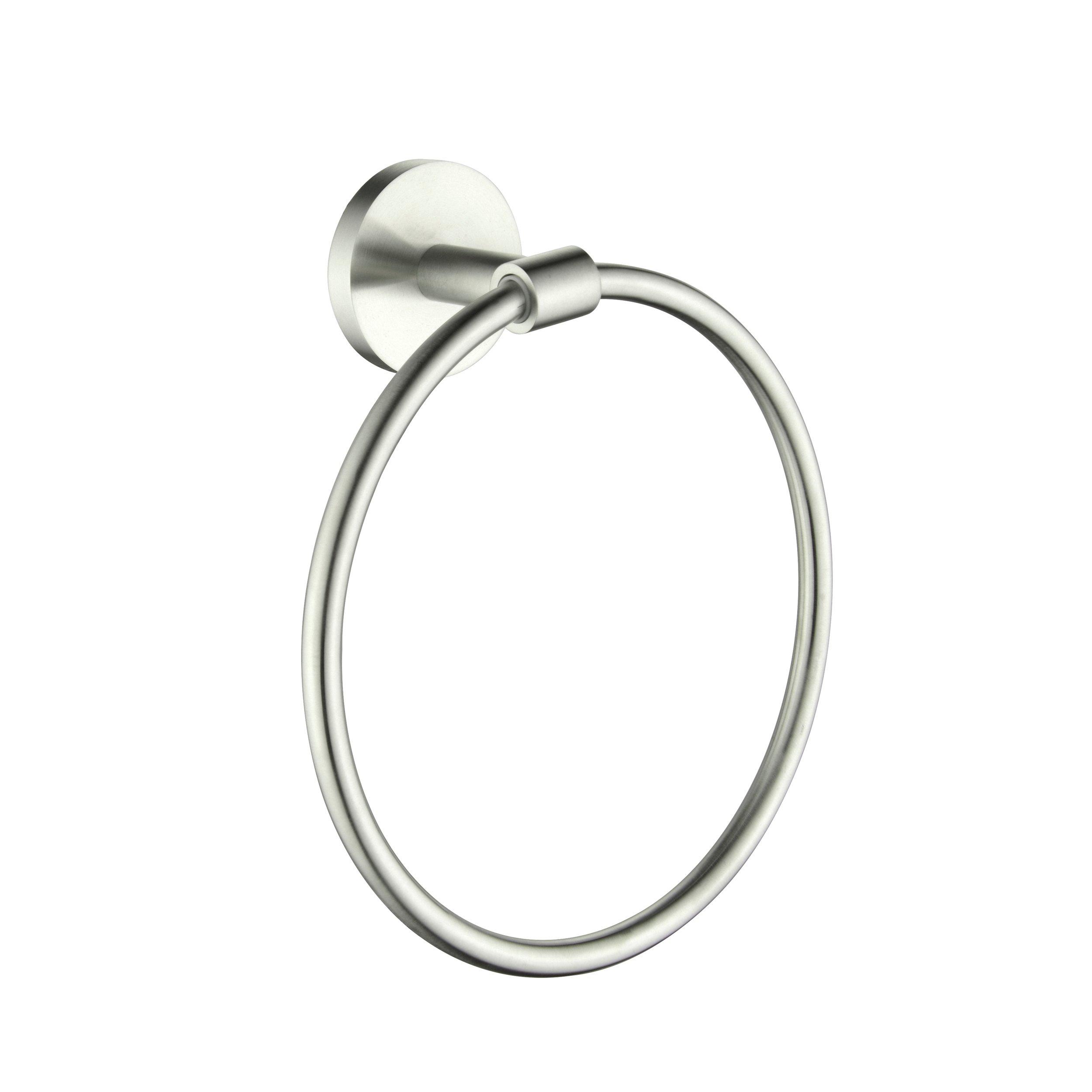 Brushed Nickel Towel Ring | Floor and Decor