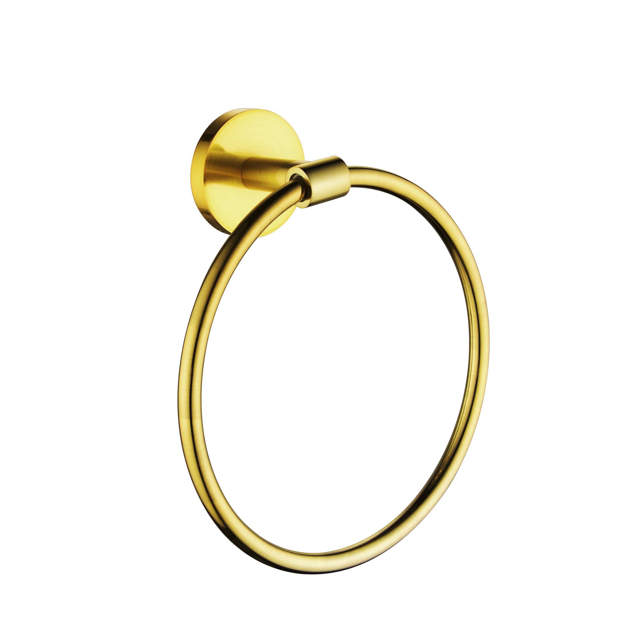 Brushed Gold Towel Ring | Floor and Decor