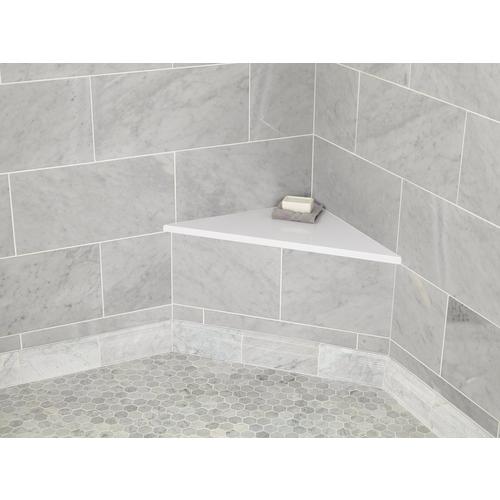 Snow Triangle 18 X 36 In Shower Bench, Tile Showers With Seats