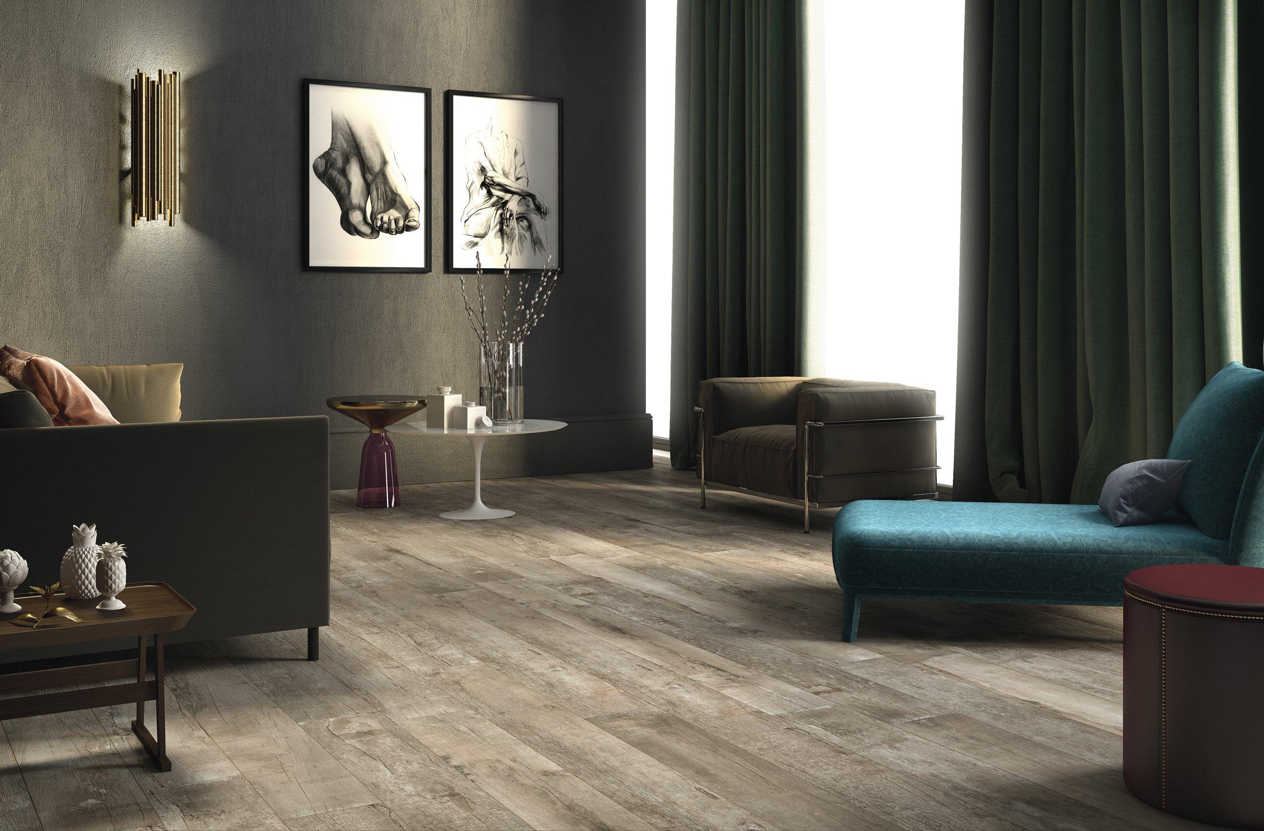 Frontier Beige Matte Wood Plank Porcelain Tile