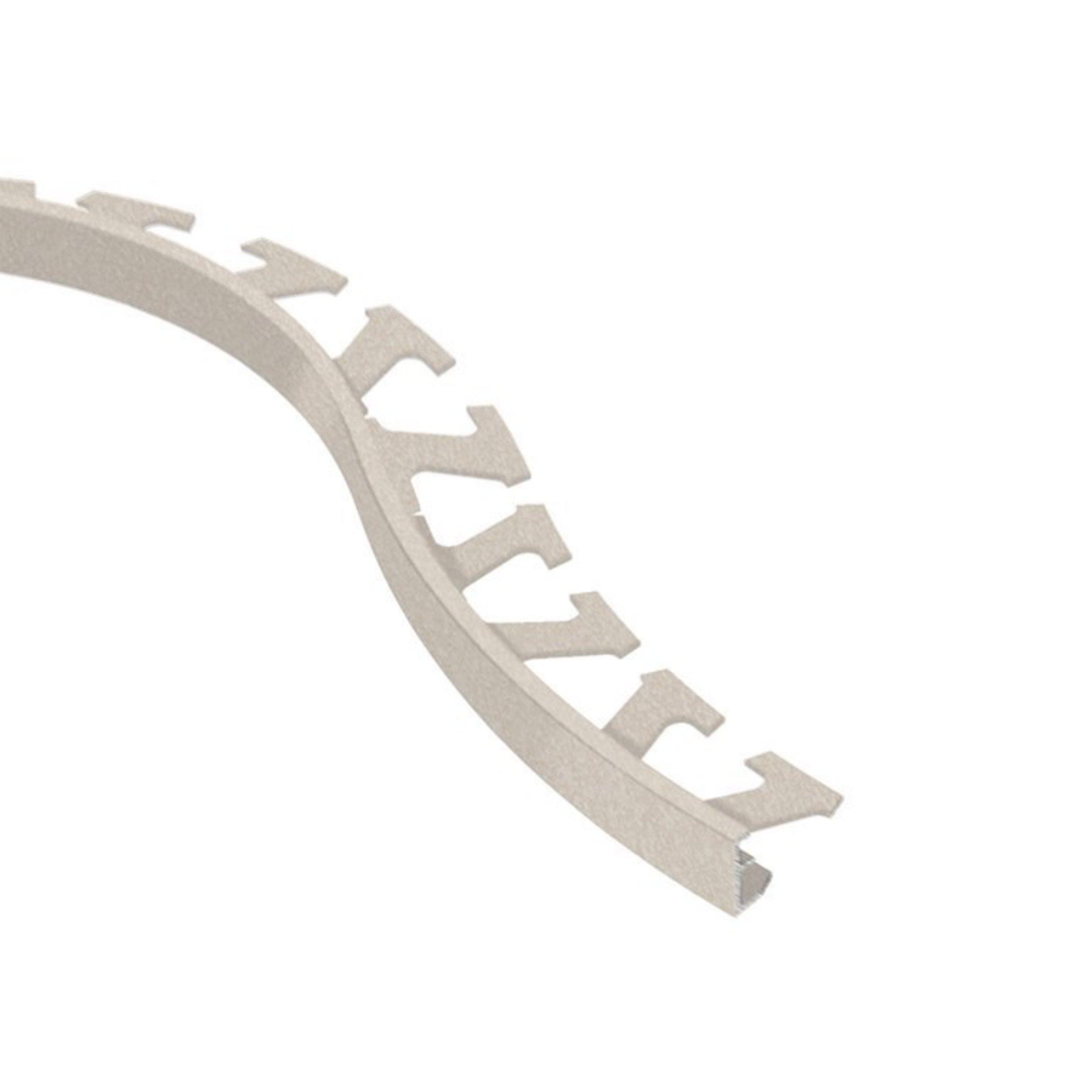 Schluter Schiene-Radius 3/8in. Aluminum Ivory
