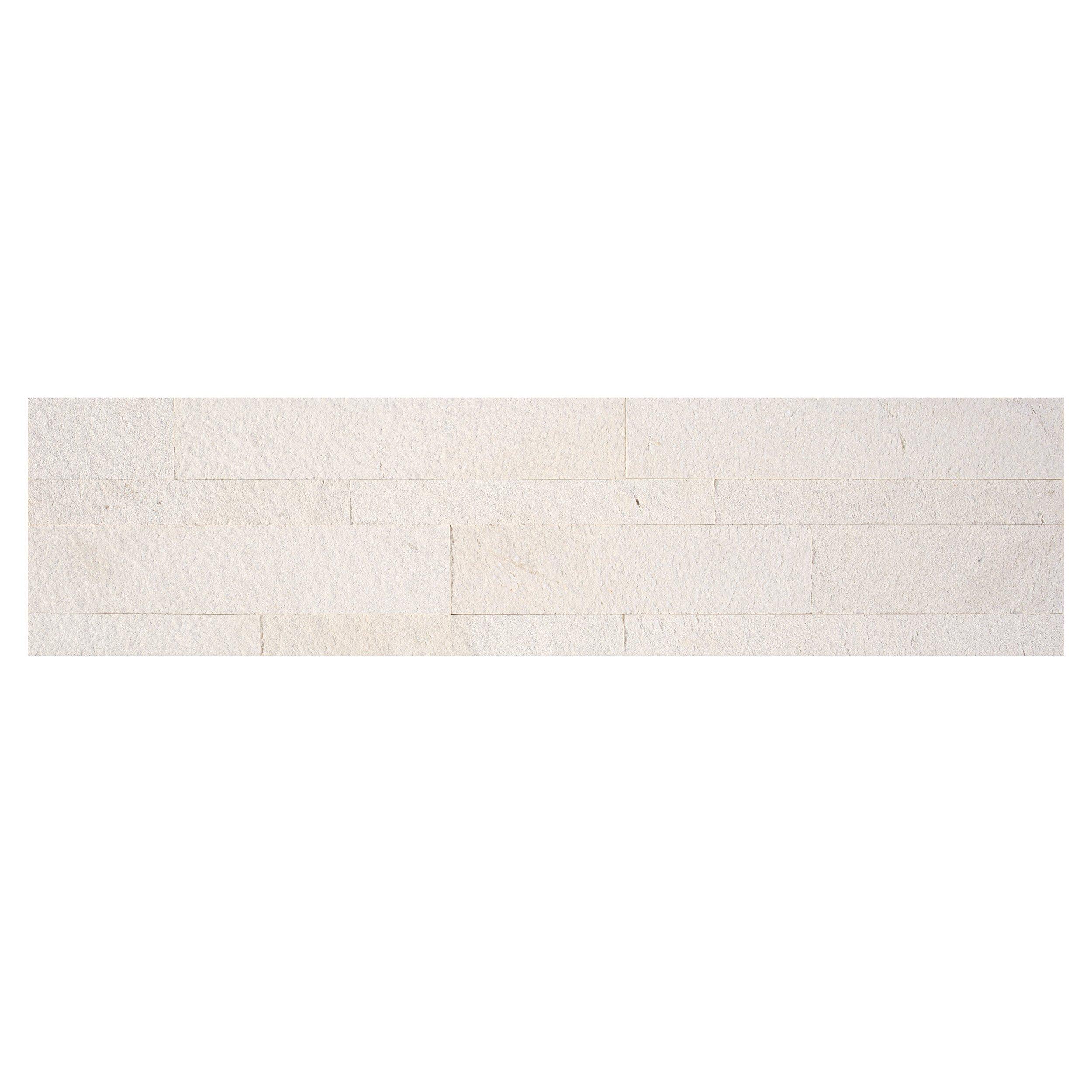 Colorado White Marble Peel and Stick Ledger Panel