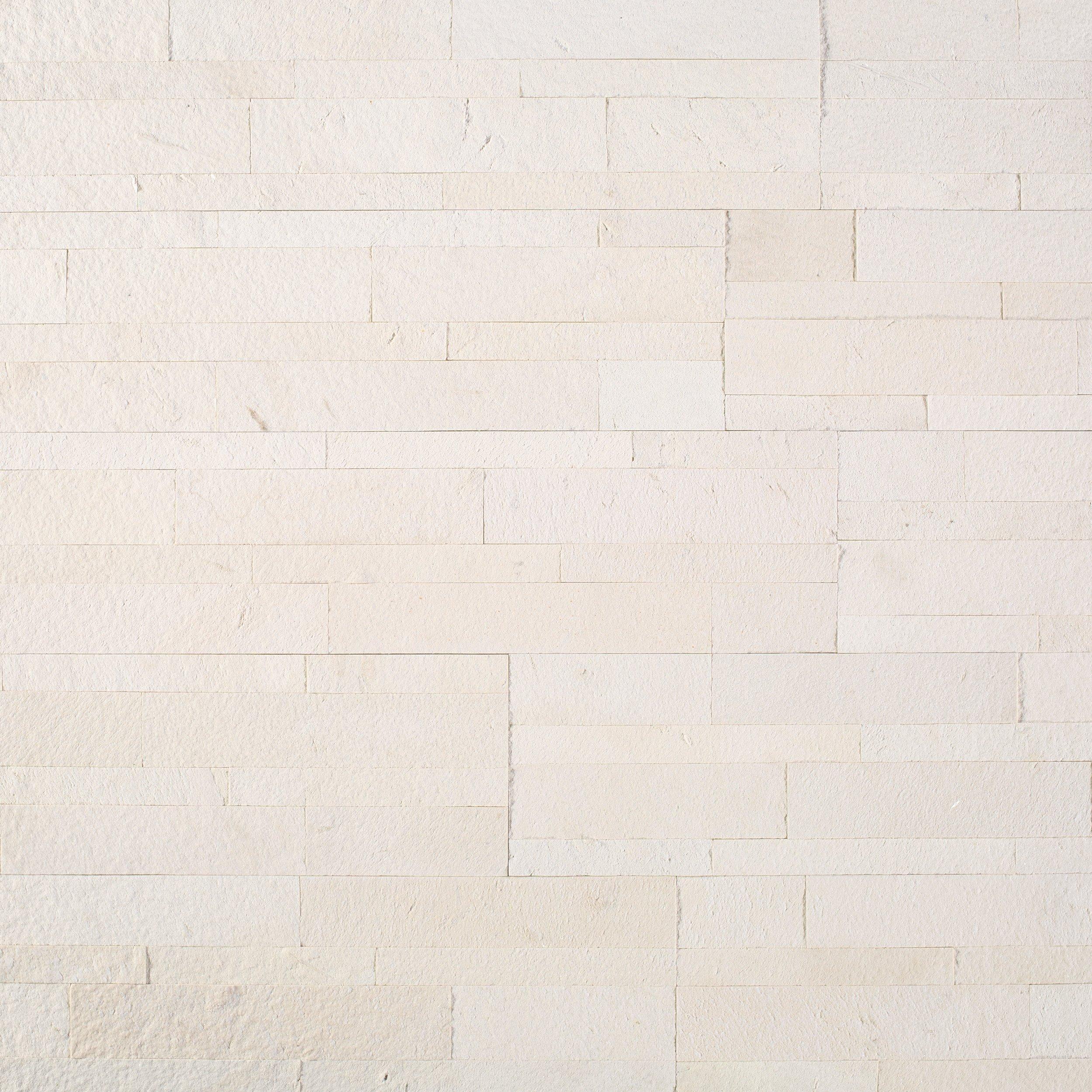 Colorado White Marble Peel and Stick Ledger Panel
