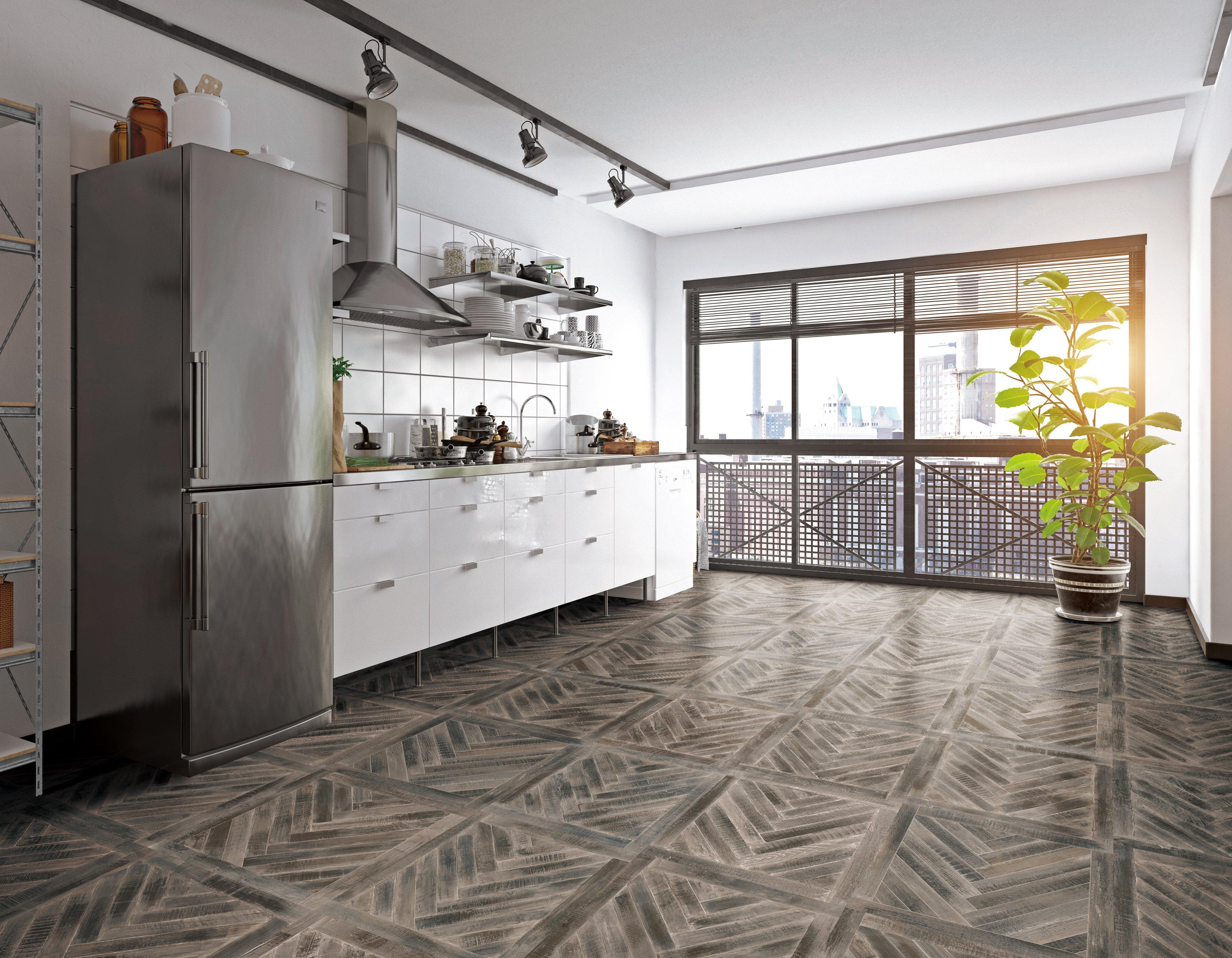 York Parquet Wood Plank Porcelain Tile