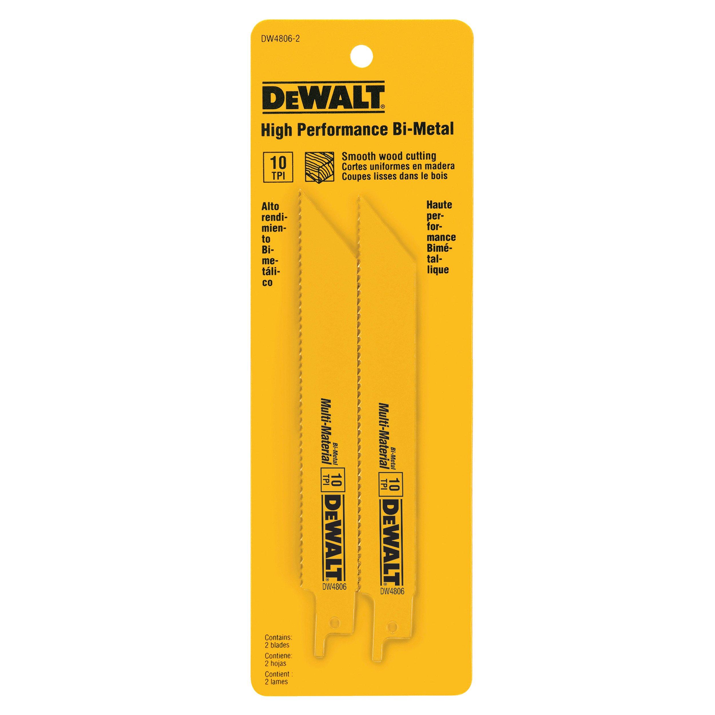 DeWalt 6in. 10TPI Reciprocating Blade - 2 pack