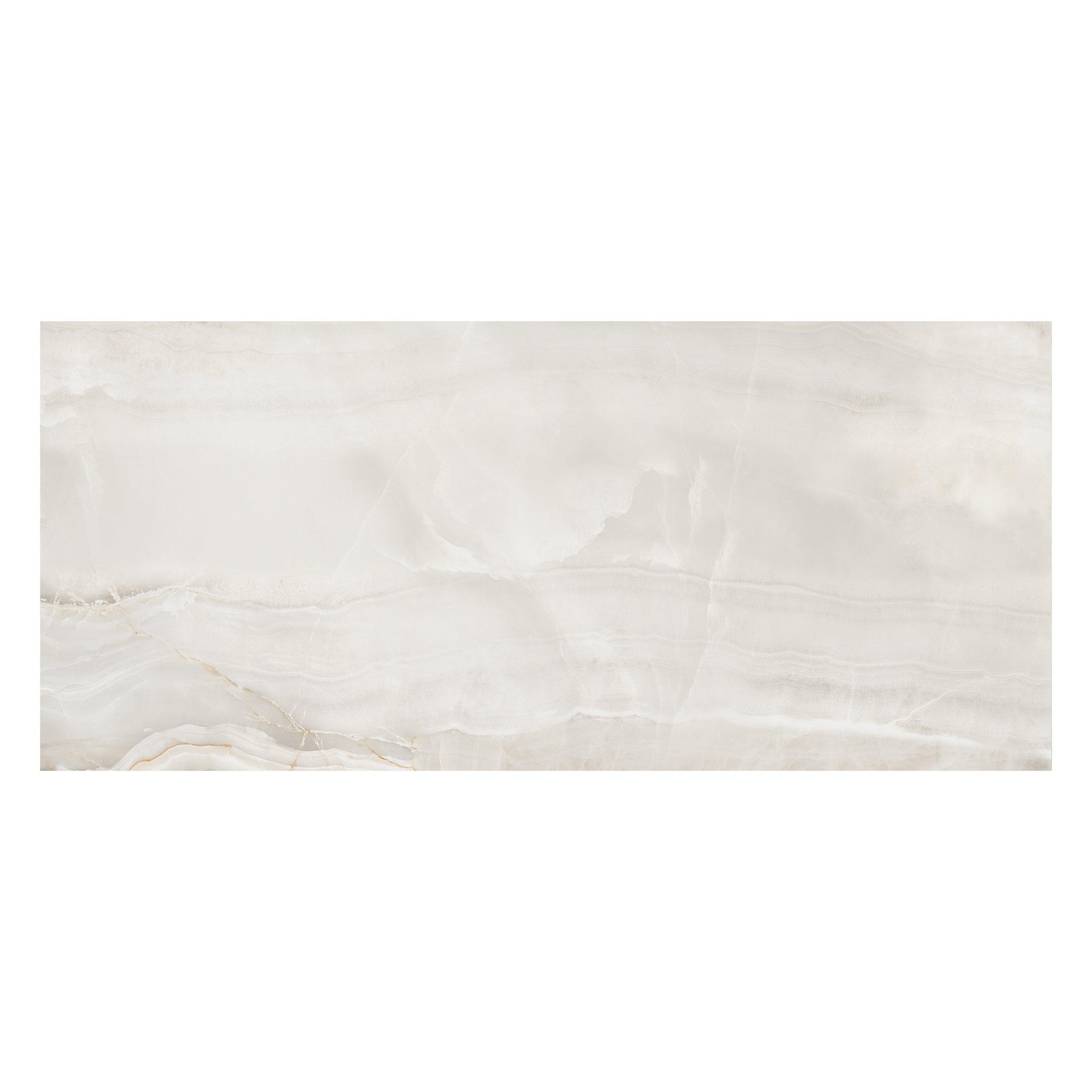 Bianco Onice Polished Porcelain Tile