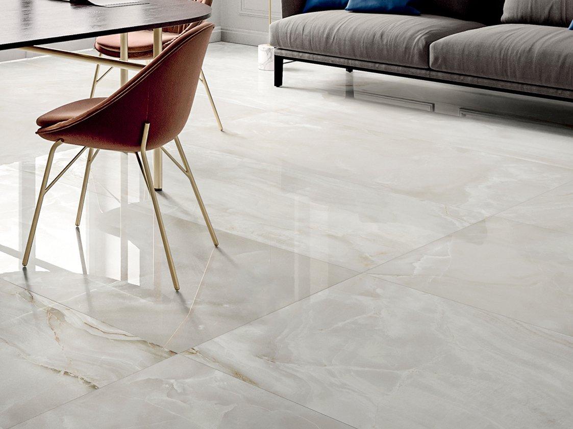 Bianco Onice Polished Porcelain Tile