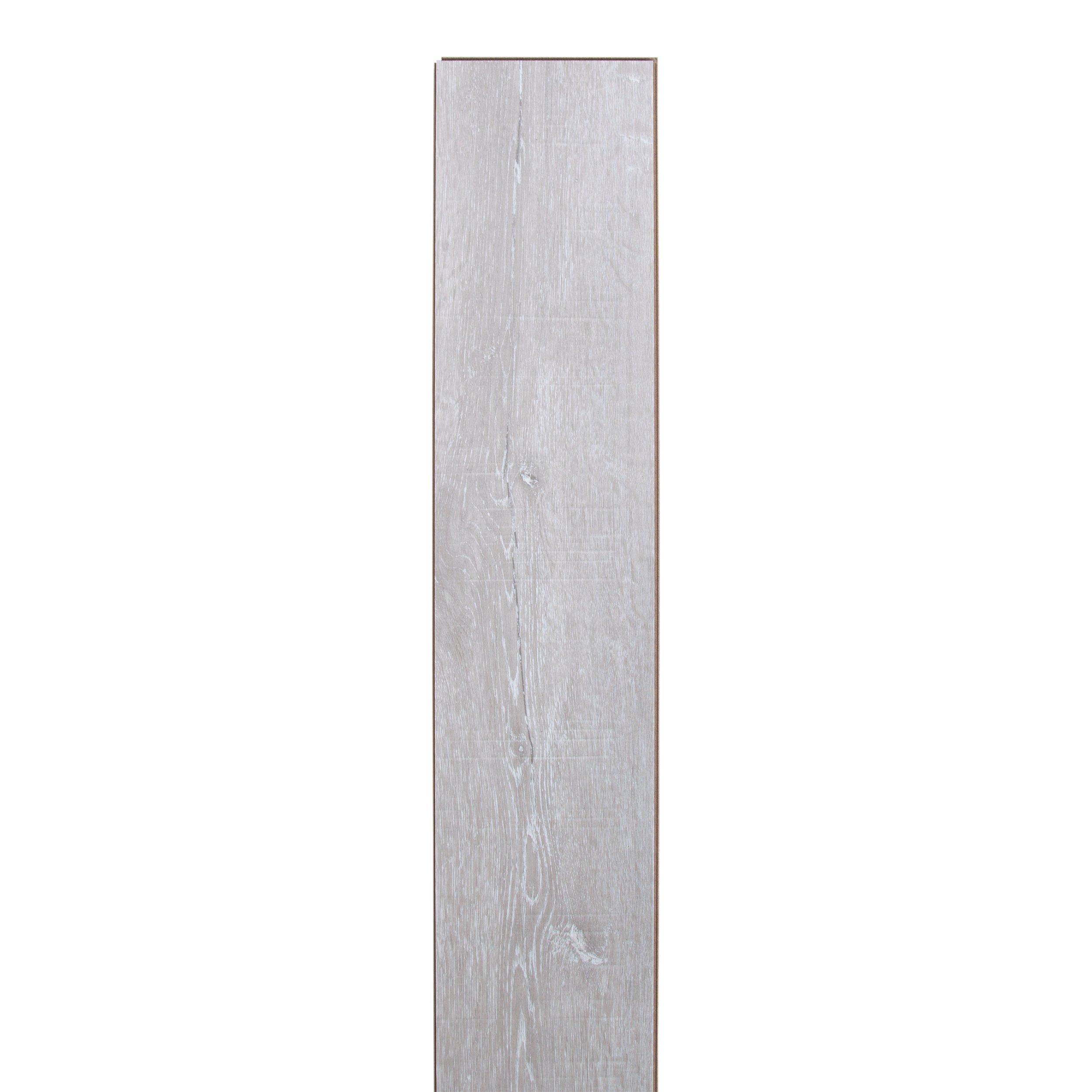 Soft Grey Oak Rigid Core Luxury Vinyl Plank - Cork Back