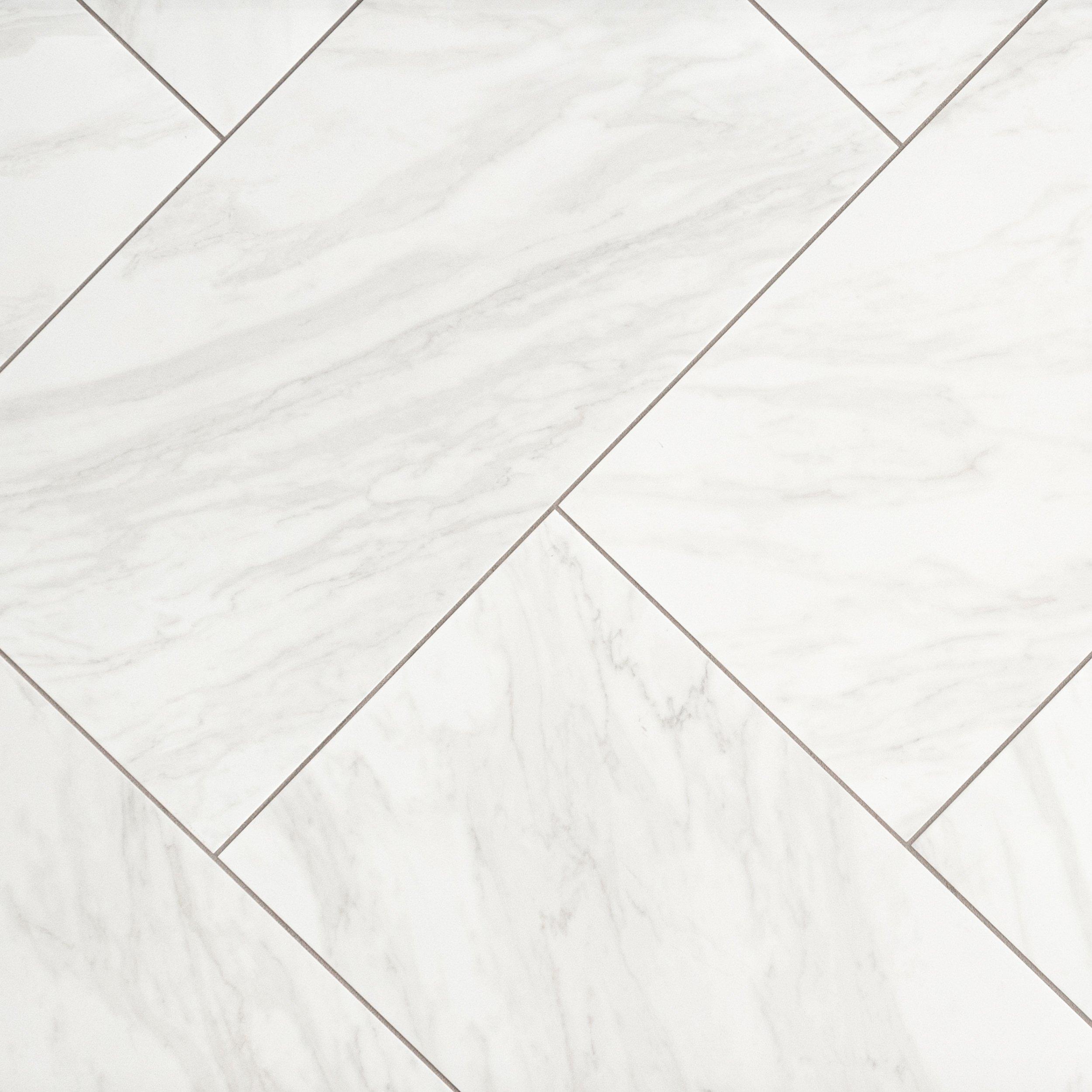 Arita White Matte Porcelain Tile