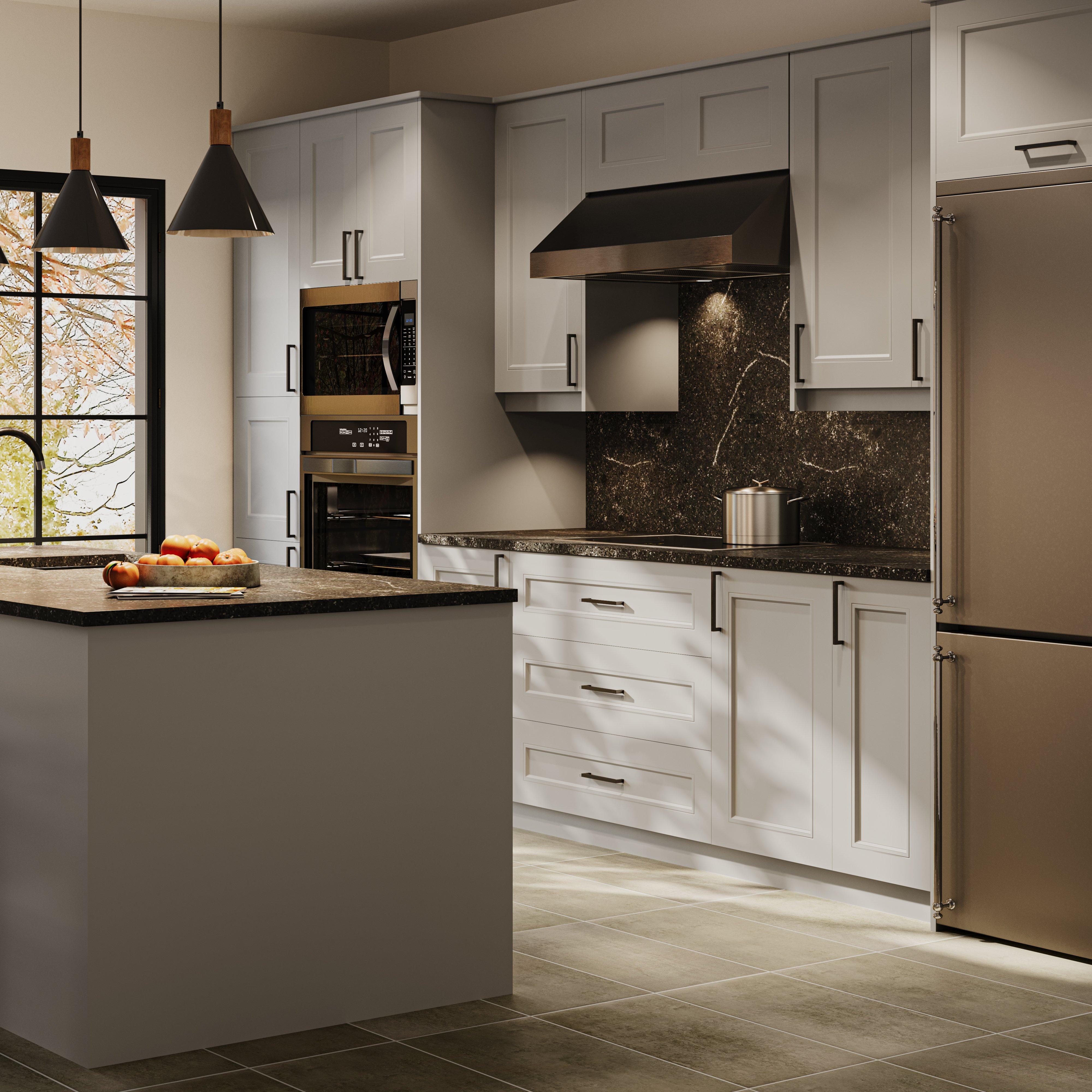 Lenox Painted Light Gray Cabinet Door Sample