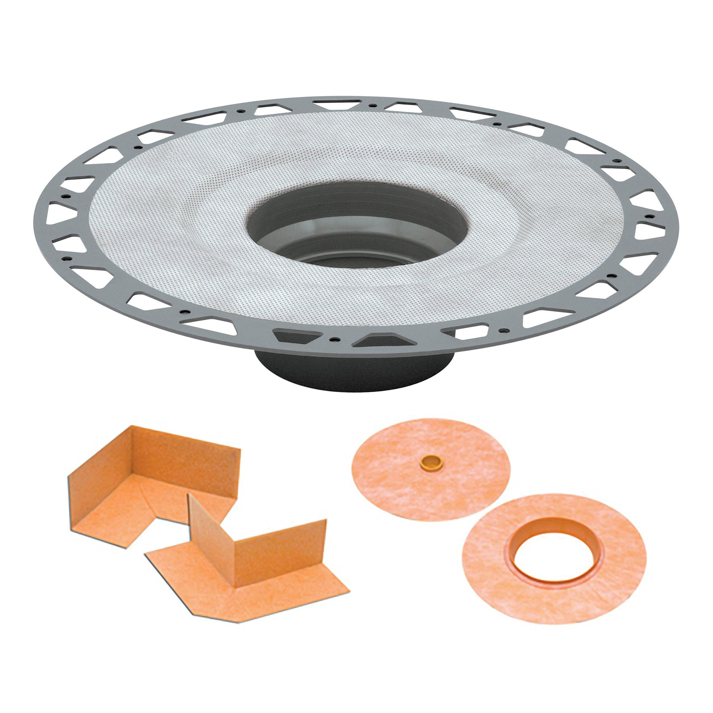 Schluter Kerdi-Drain Flange PVC 2in. With Seals and Corners