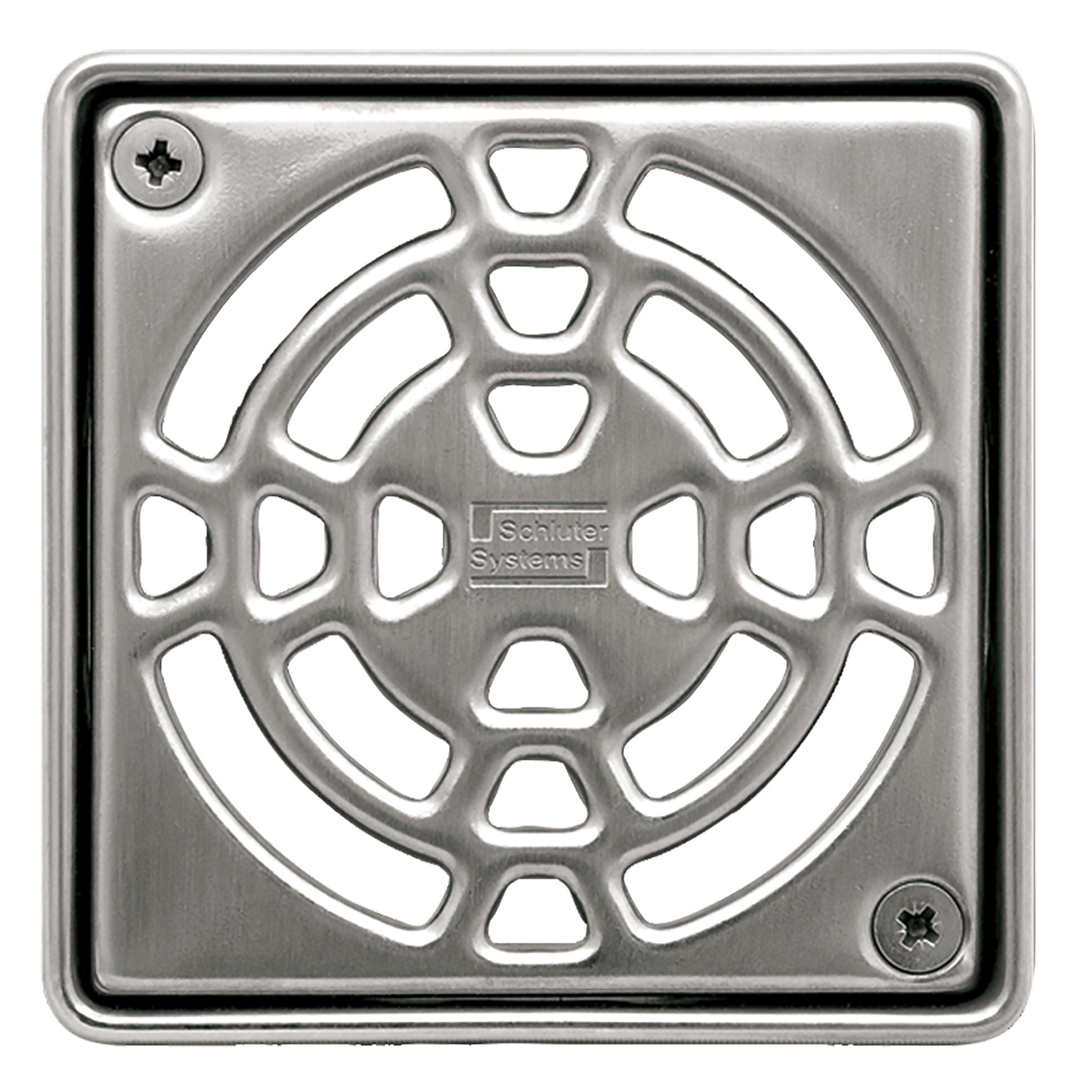 4 Inch Drain Grate Kit , Square Shower Drains Cover for Schluter Kerdi-Drain  Fla