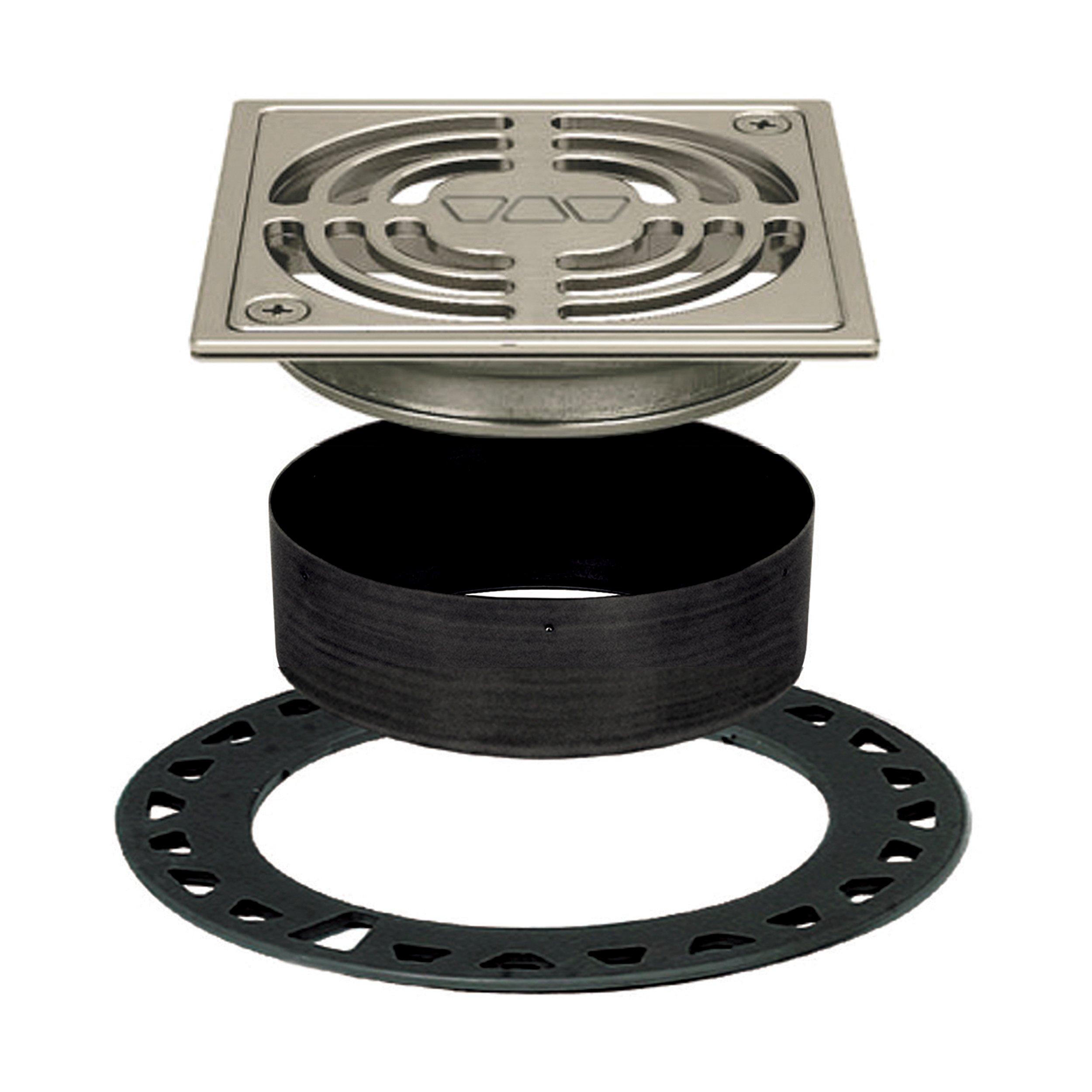 Schluter Kerdi-Drain 4in. Grate Brushed Nickel