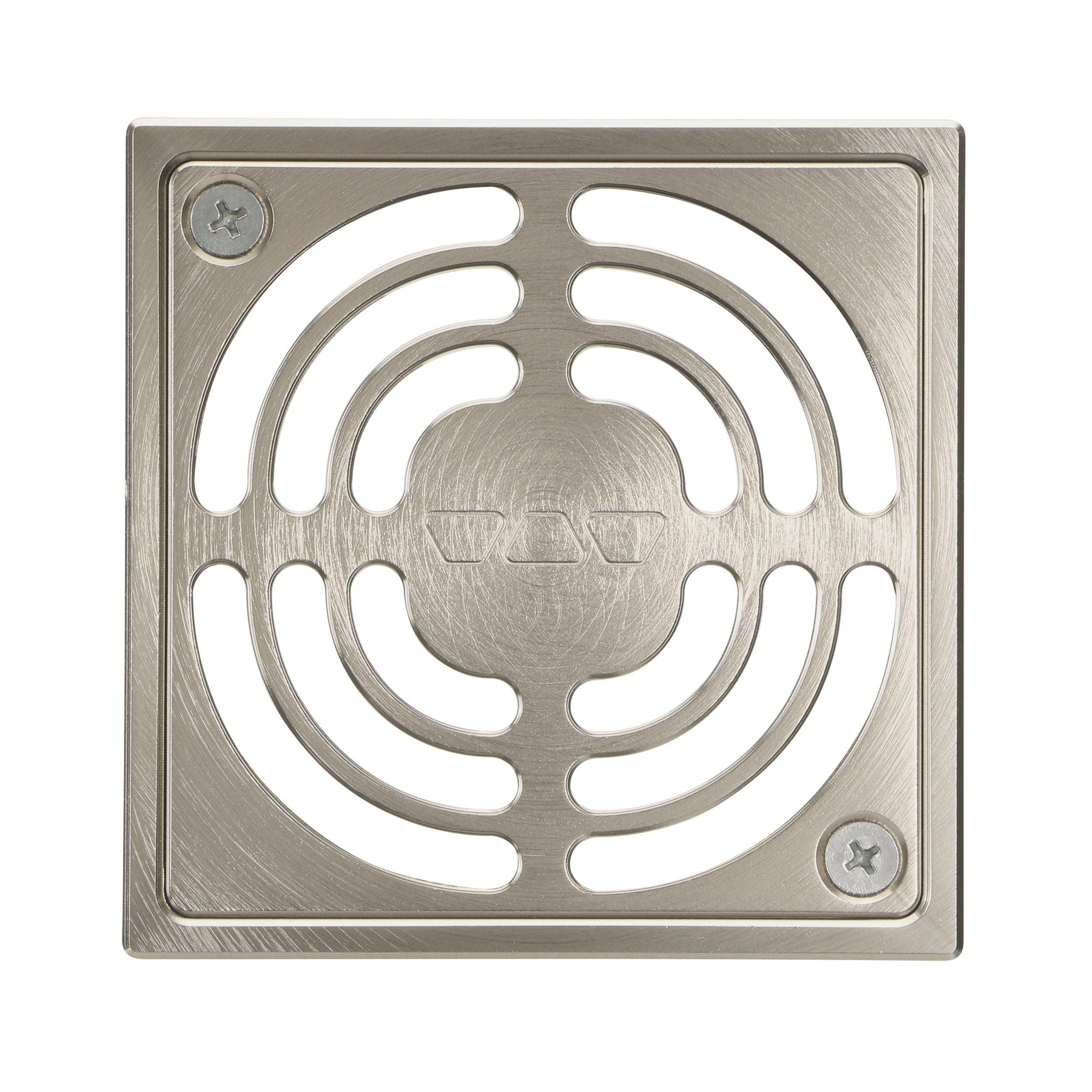 Schluter Kerdi-Drain 4in. Grate Brushed Nickel