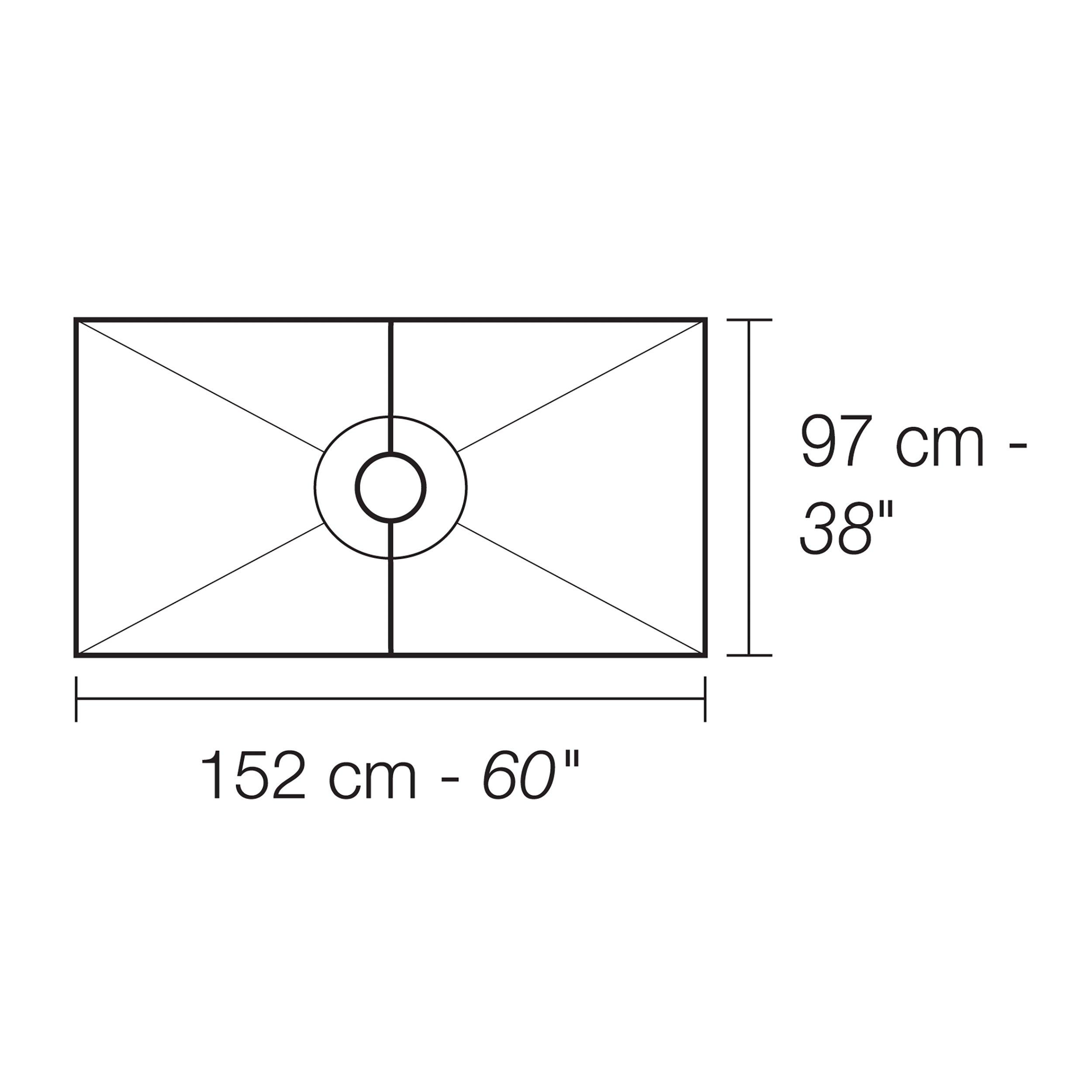 Schluter Kerdi-Shower Center Tray 38in. x 60in.