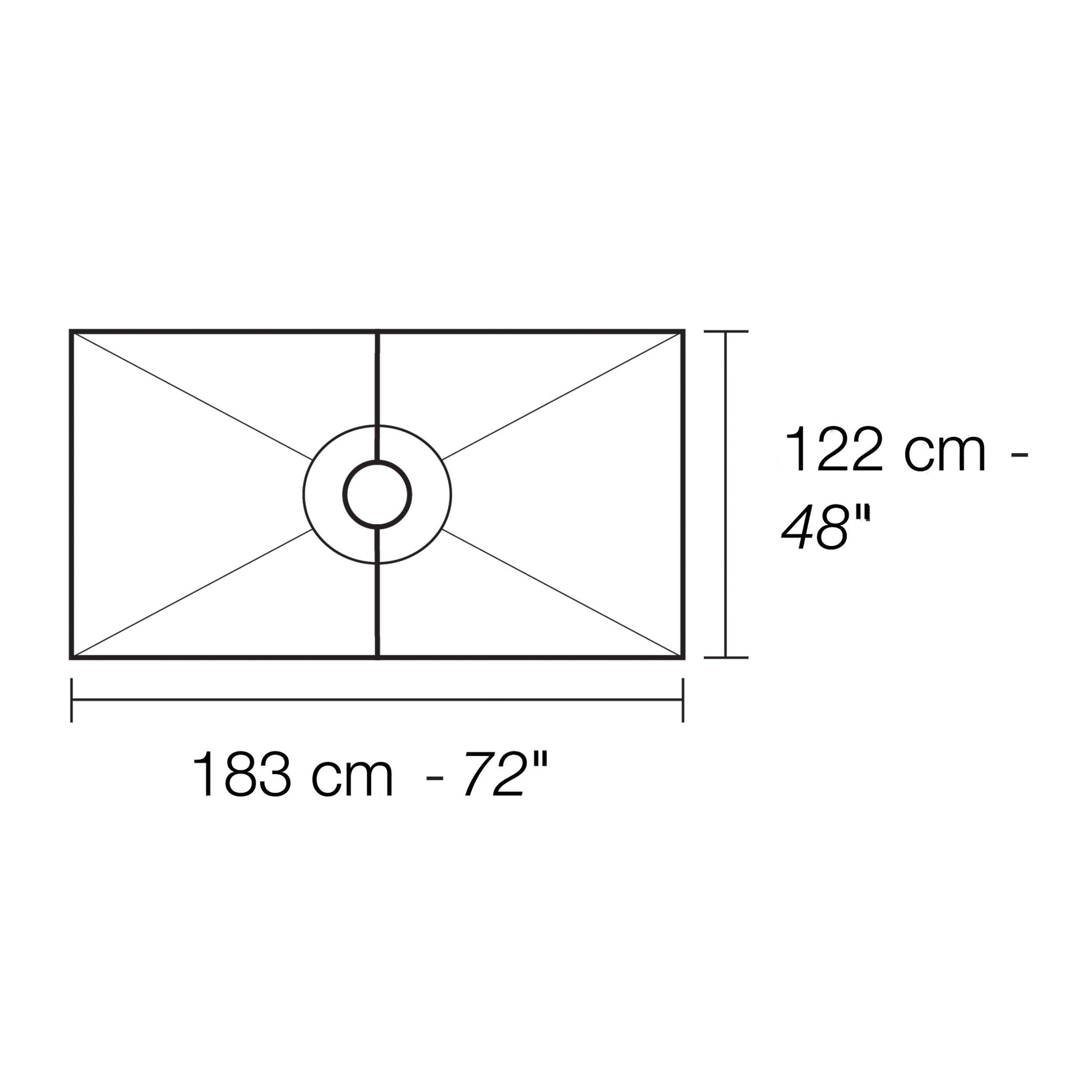 Schluter Kerdi-Shower Center Tray 48in. x 72in.