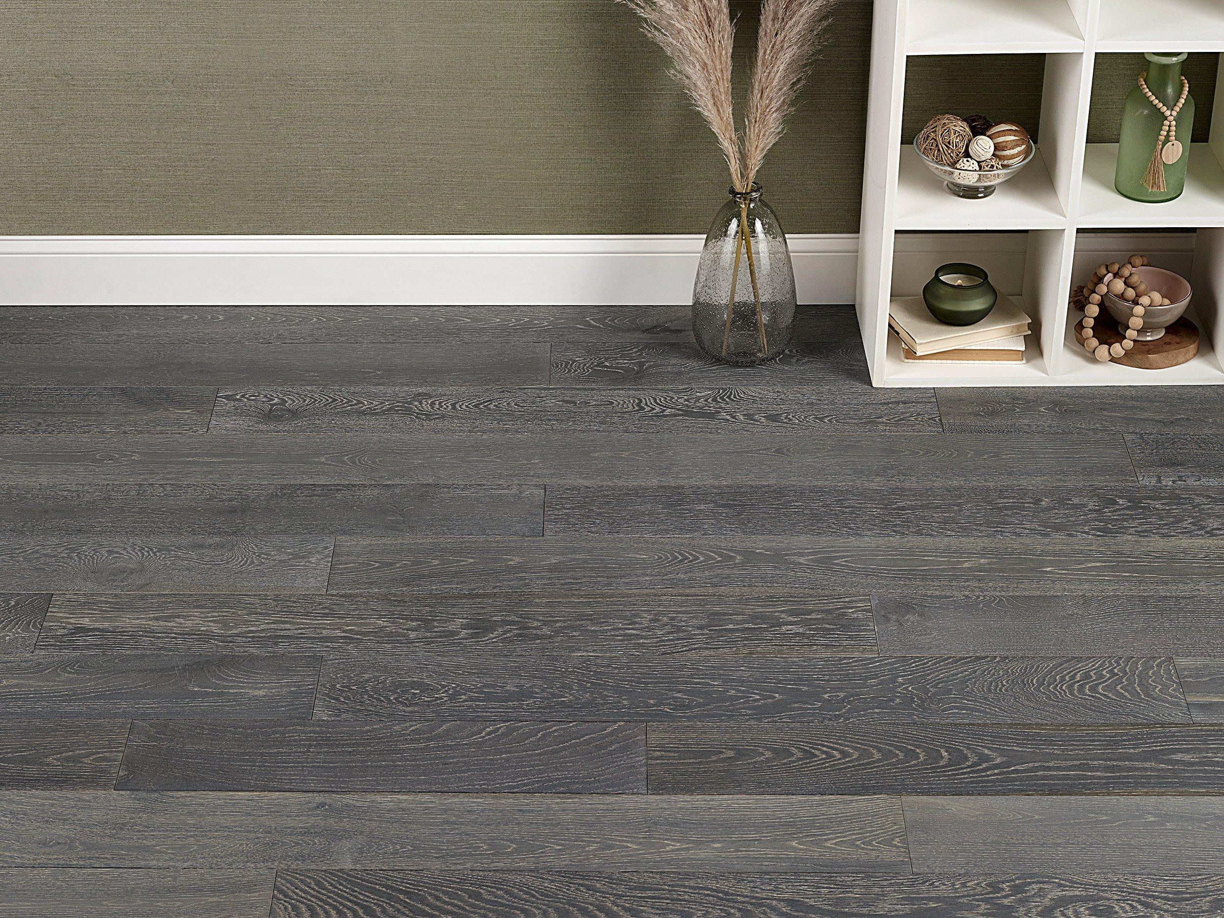 Canterbury Gray White Oak Wire Brushed Engineered Hardwood