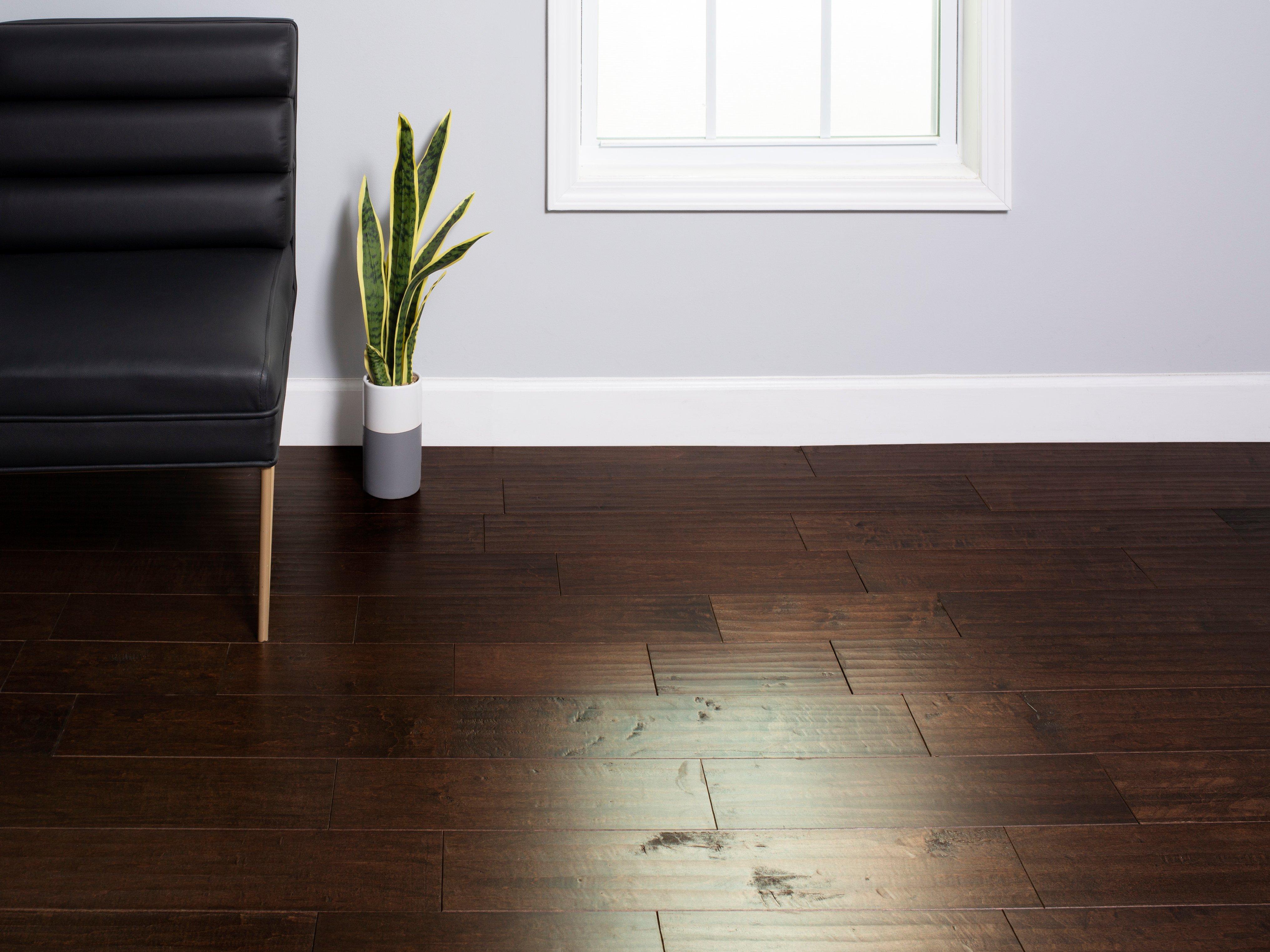 dark maple wood floor