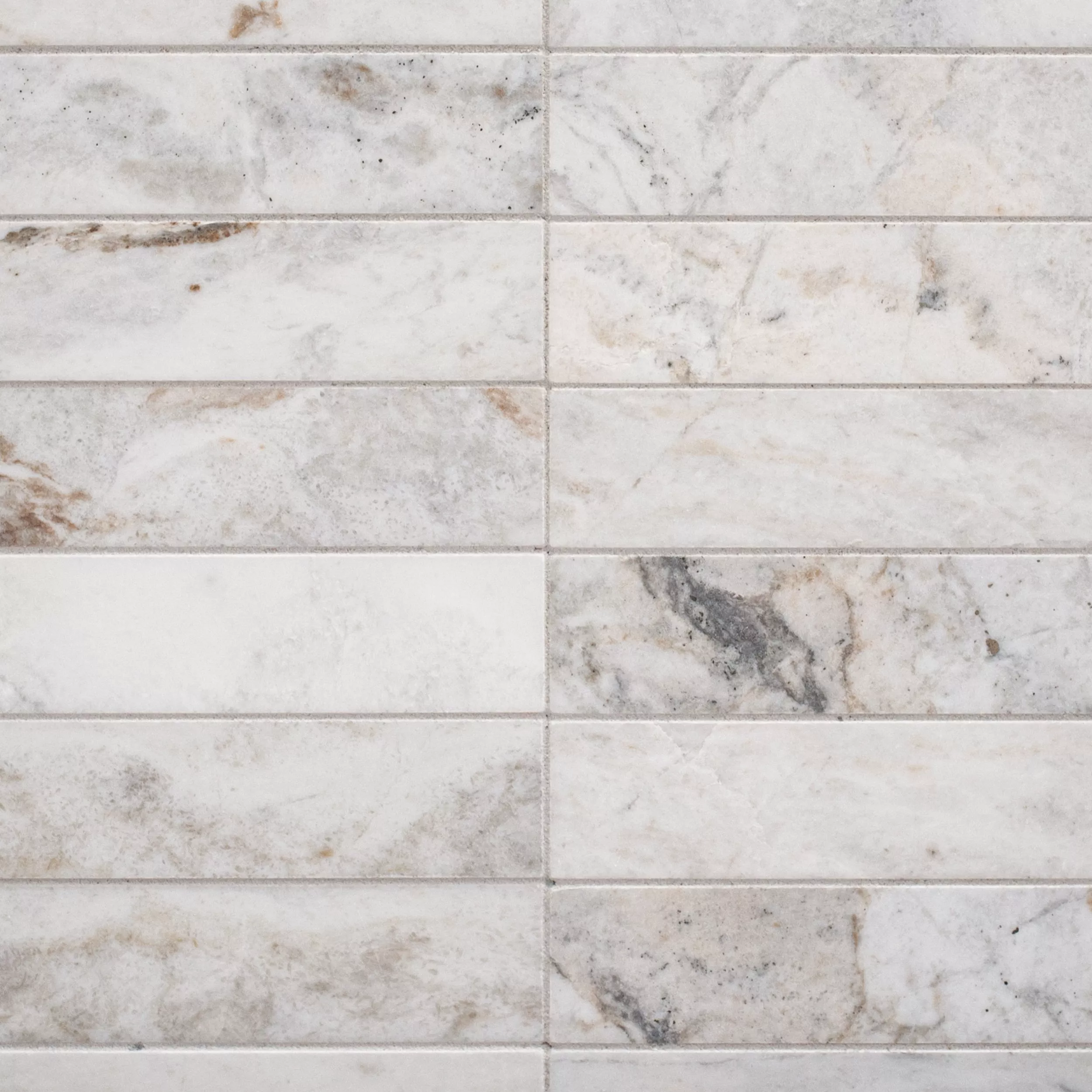 Bianco Orion Loft Polished Marble Mosaic