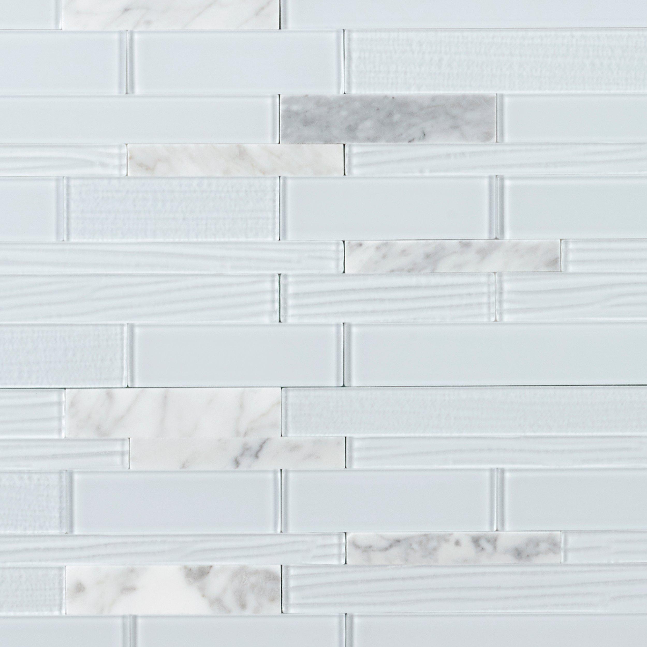 Cosmo Glass Linear Peel and Stick Mosaic