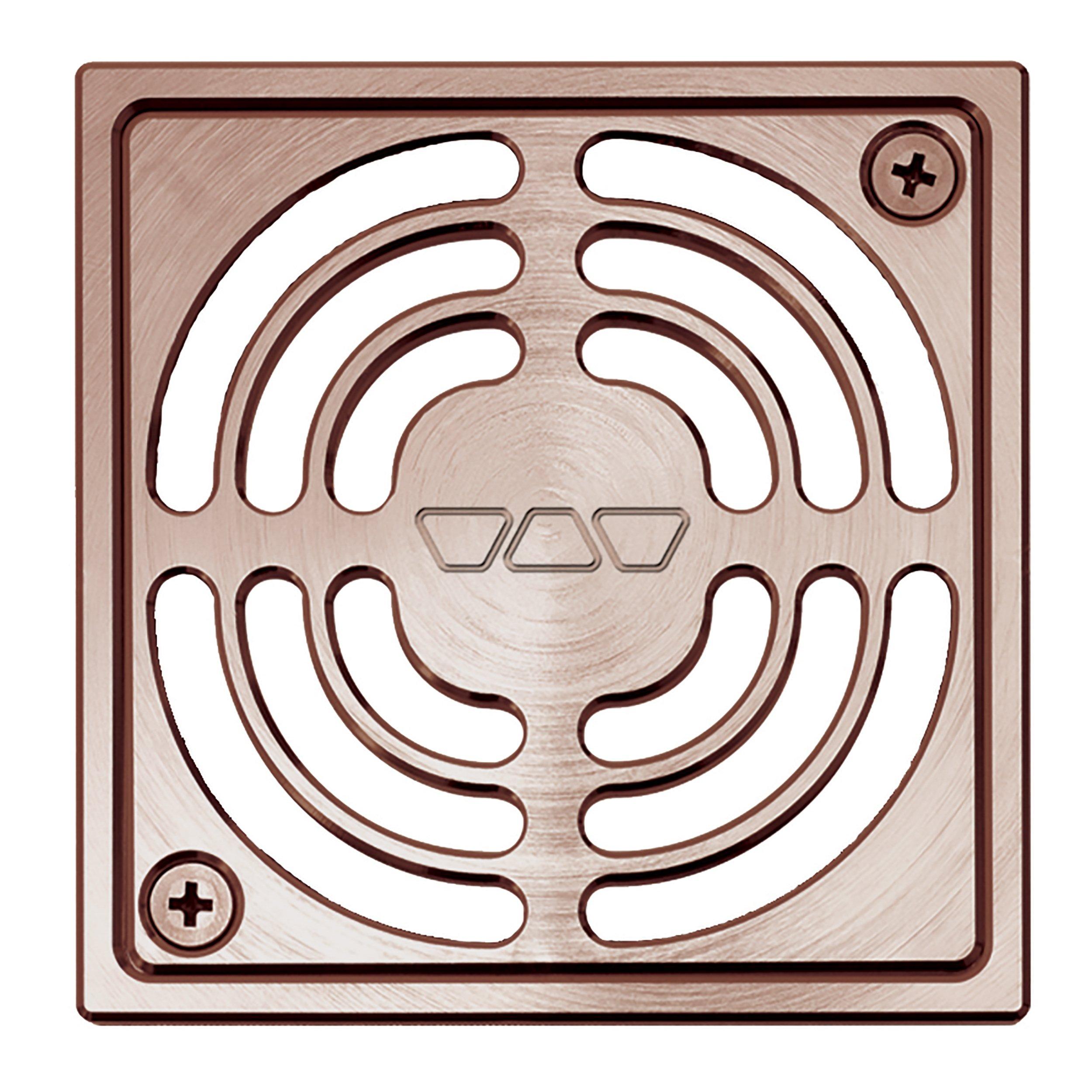 Schluter Kerdi-Drain 4in. Grate Brushed Copper