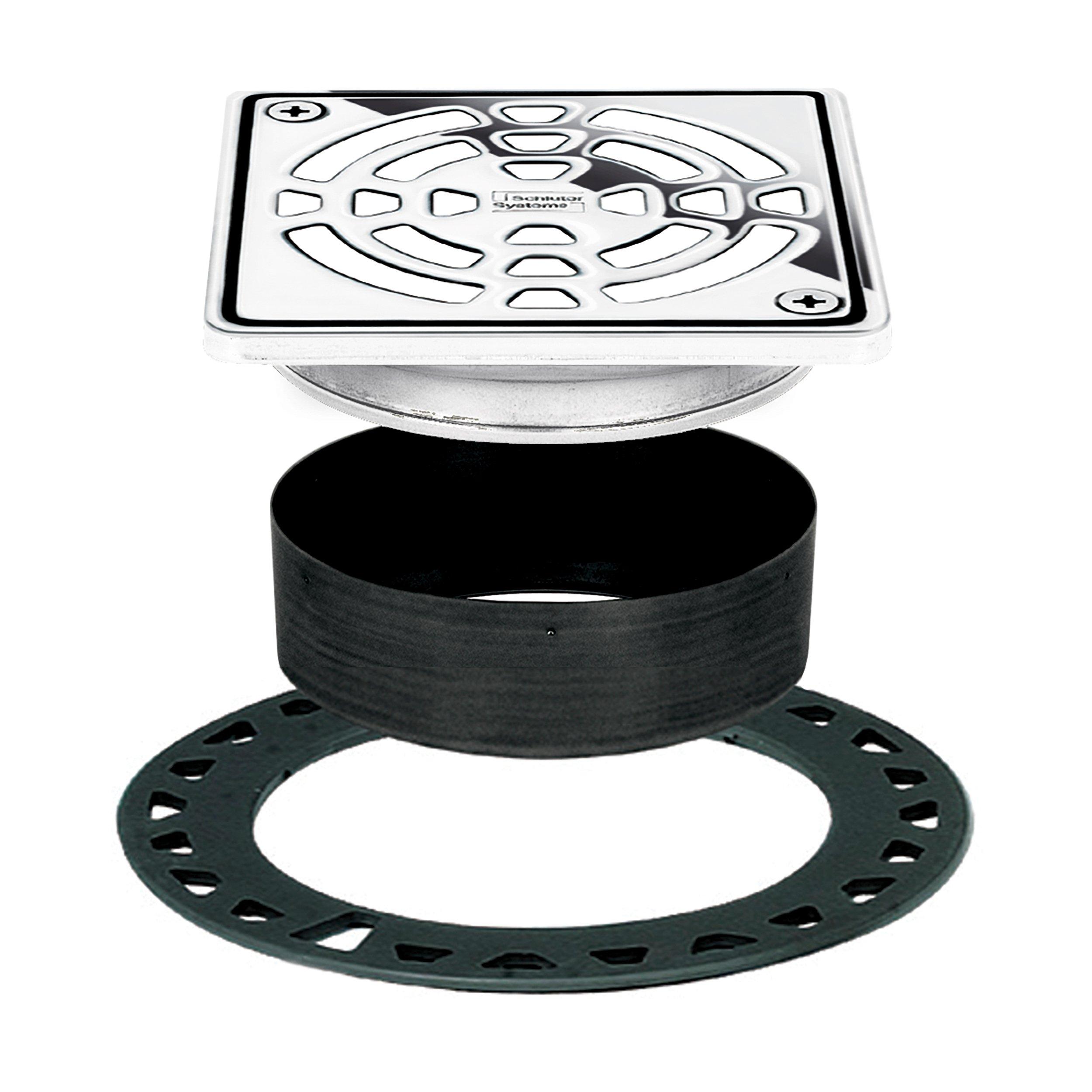 Schluter Kerdi-Drain 4in. Grate Chrome