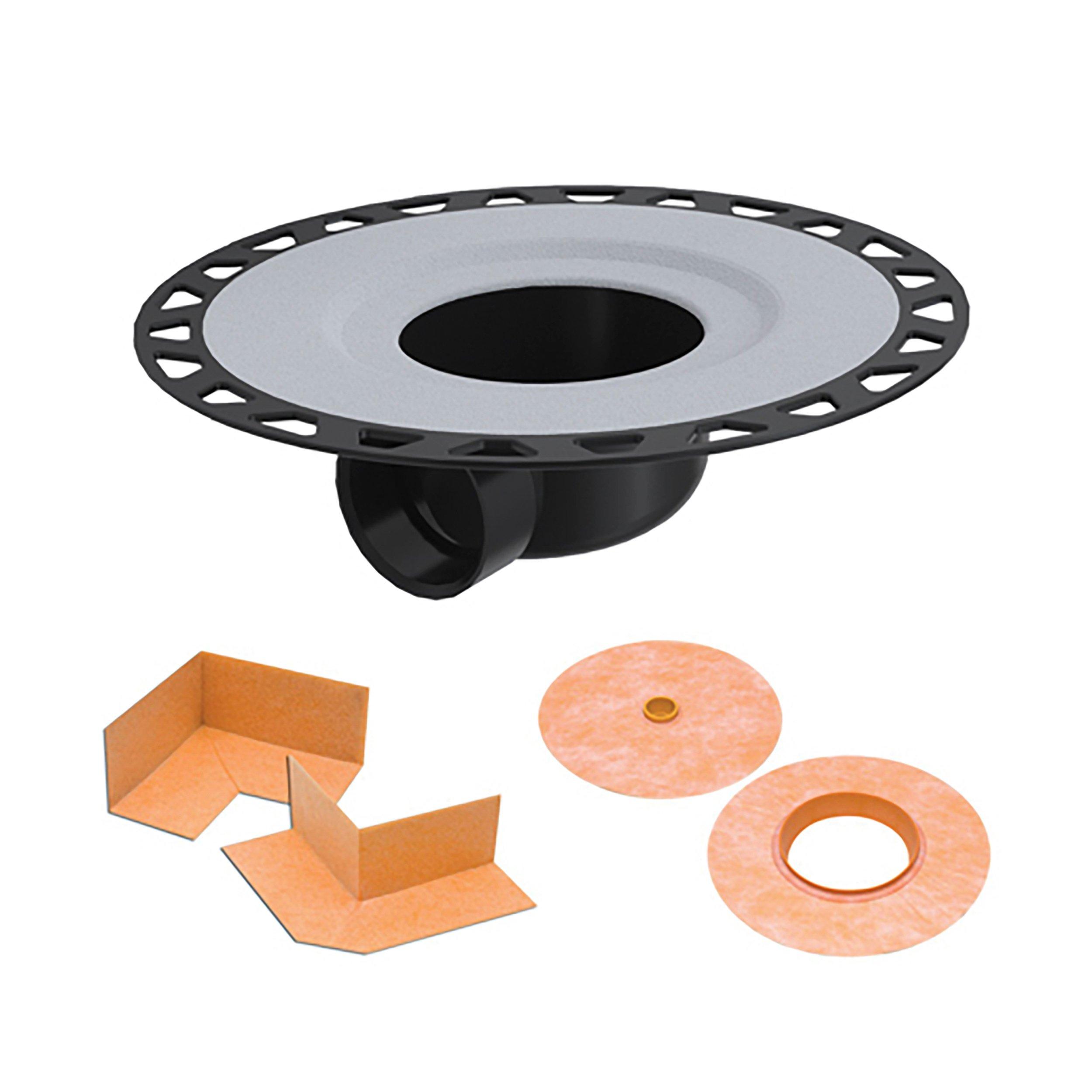 Schluter Kerdi-Drain with Horizontal Outlet 2 ABS with Corners and Seals