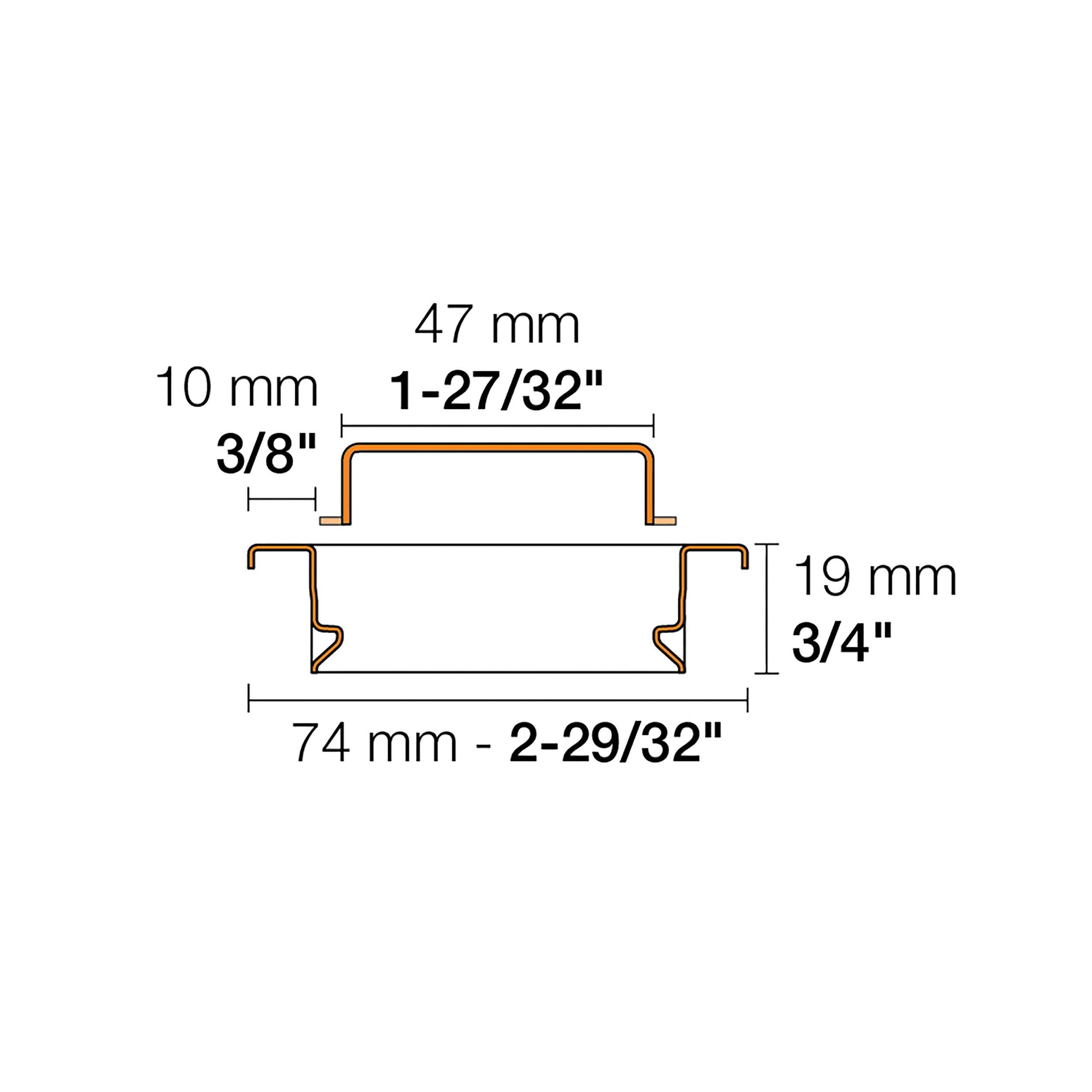 Schluter Kerdi-Line 3/4in. Frame 40in. Closed Grate