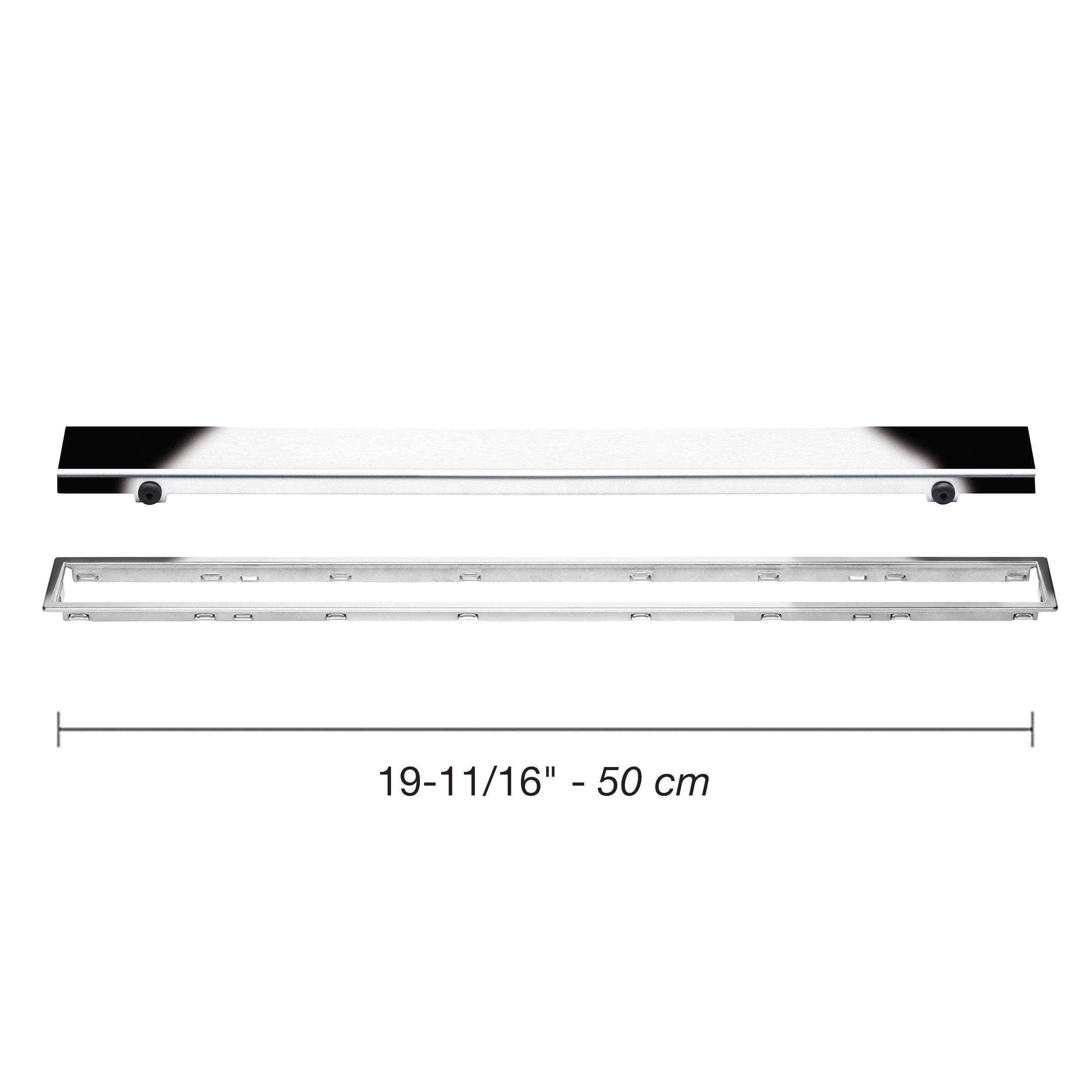 Schluter Kerdi-Line 3/4in. Frame 20in. Closed Grate Chrome