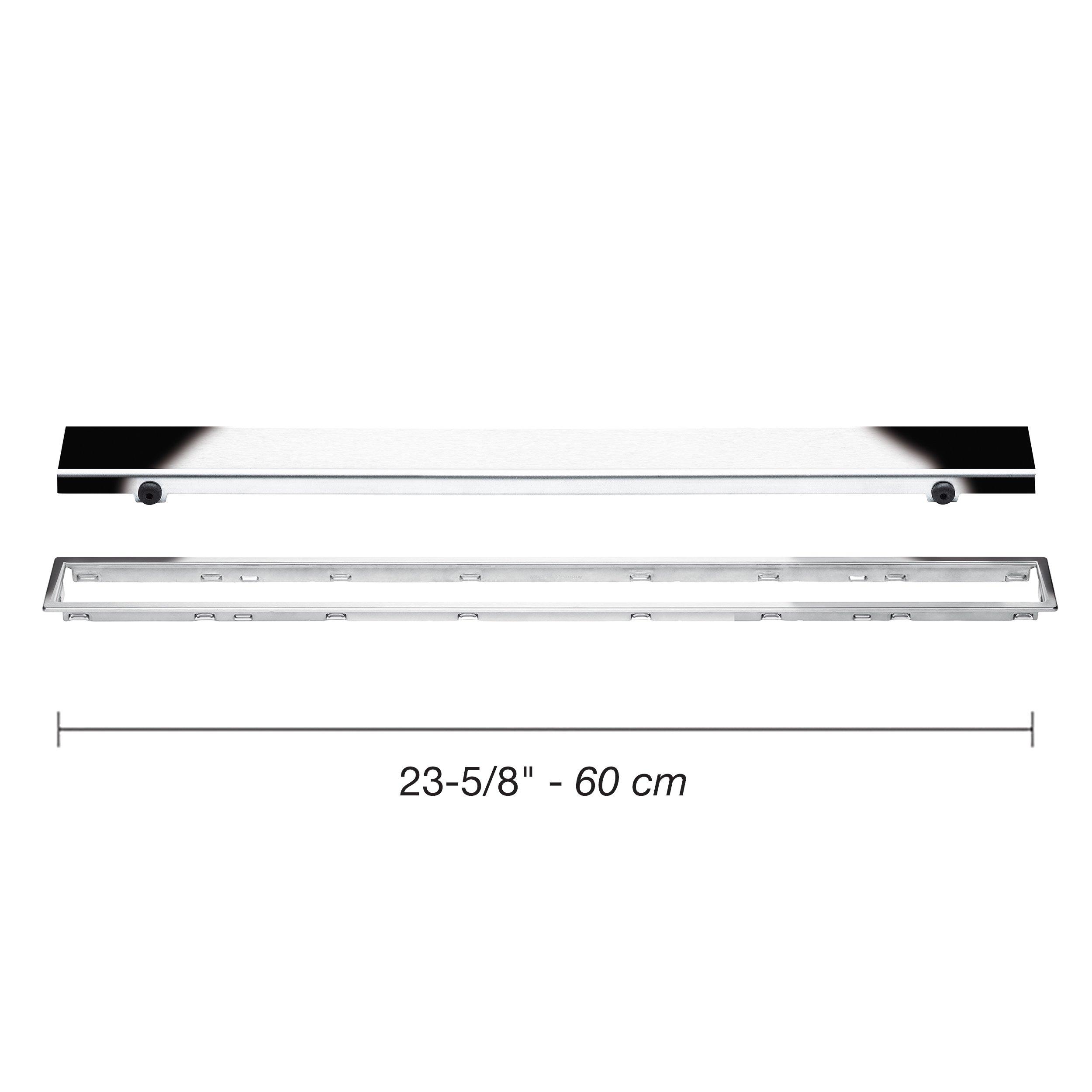 Schluter Kerdi-Line 3/4in. Frame 24in. Closed Grate Chrome