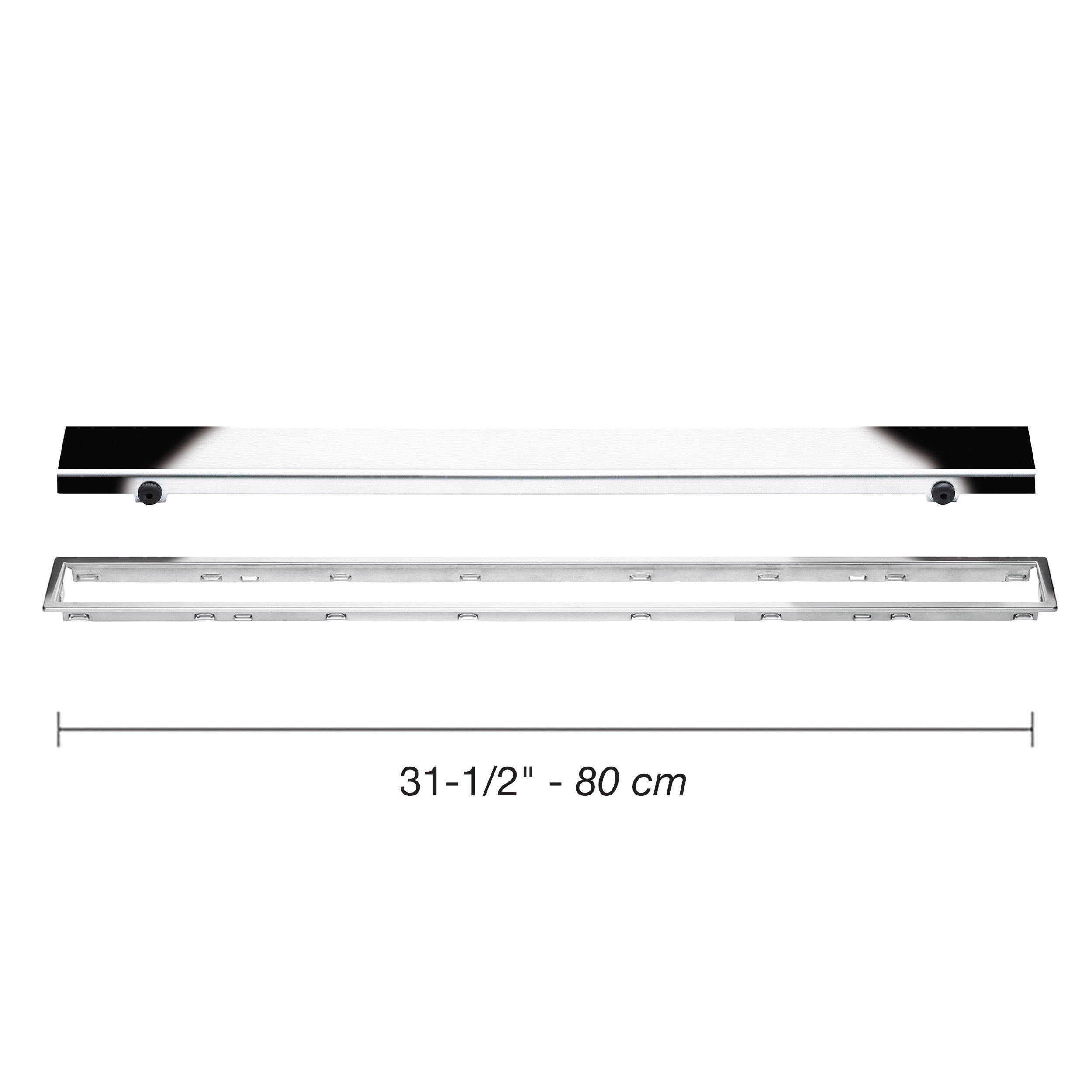 Schluter Kerdi-Line 3/4in. Frame 32in. Closed Grate Chrome