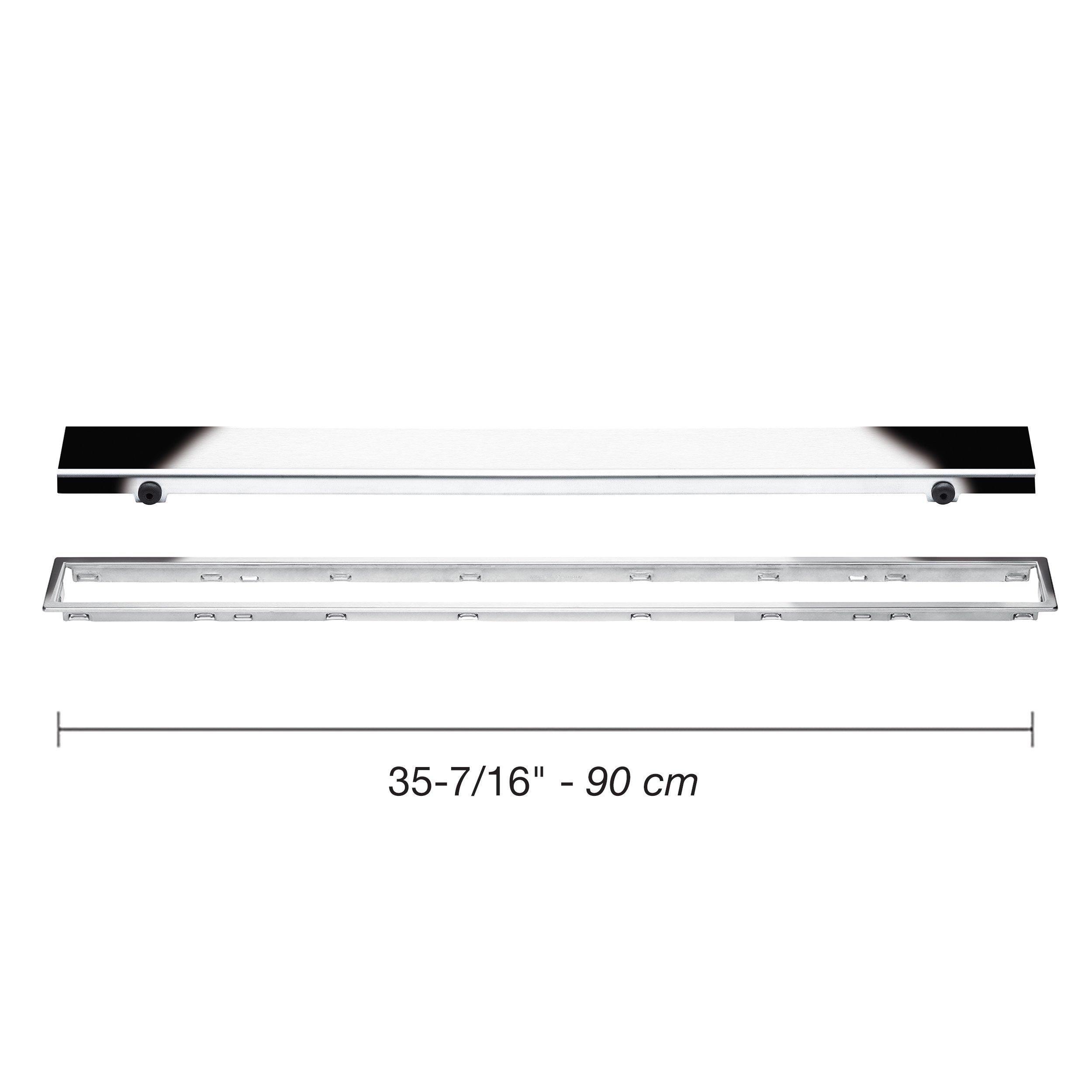 Schluter Kerdi-Line 3/4in. Frame 36in. Closed Grate Chrome